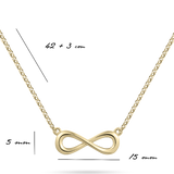 Infinity Necklace Silver Gold Plated Gisser Jewels-3