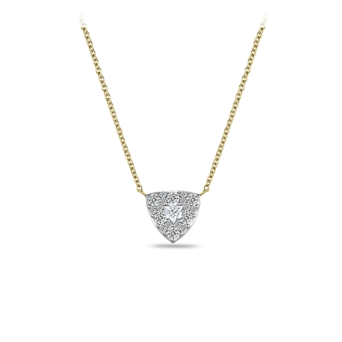 Triangle Necklace | Gold Plated Silver | Gisser Jewels