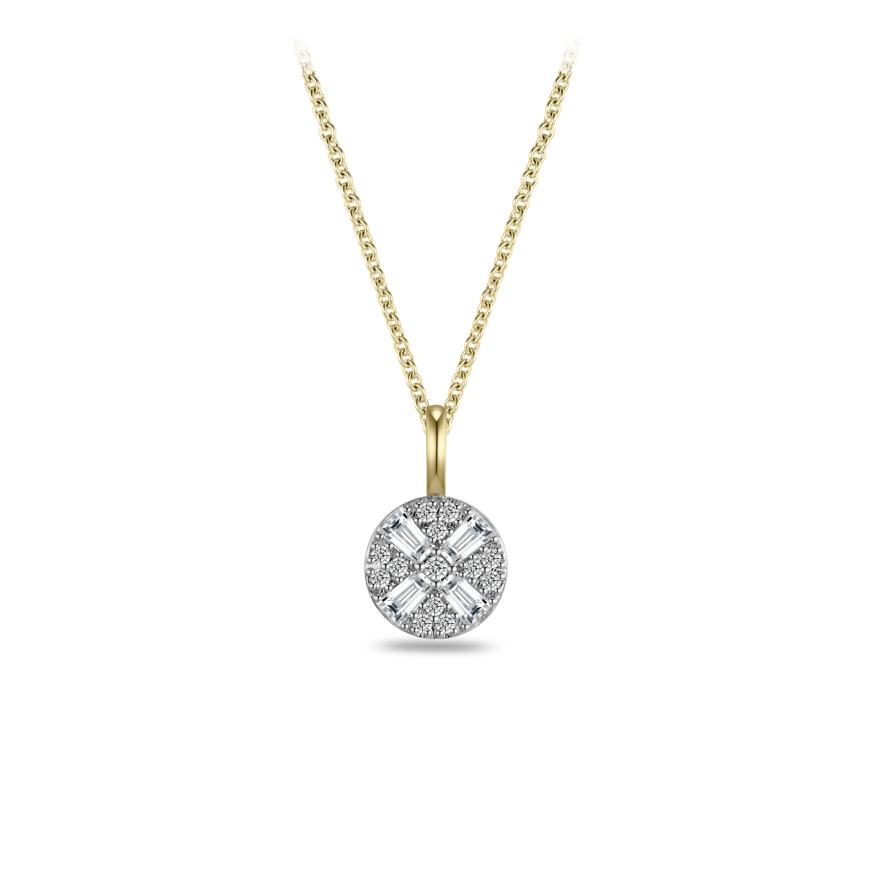 Cross Round Necklace