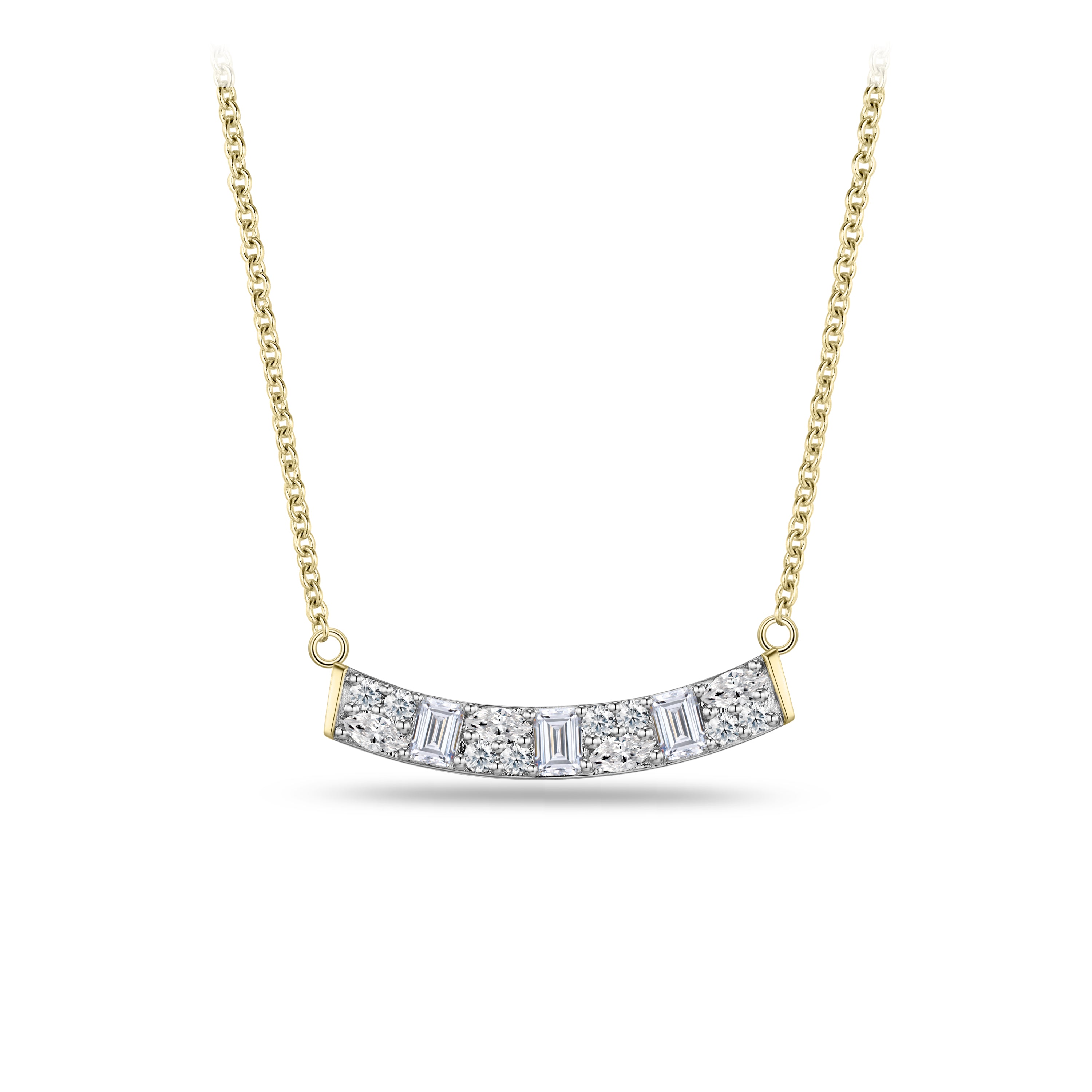 Glimmering Bar Necklace