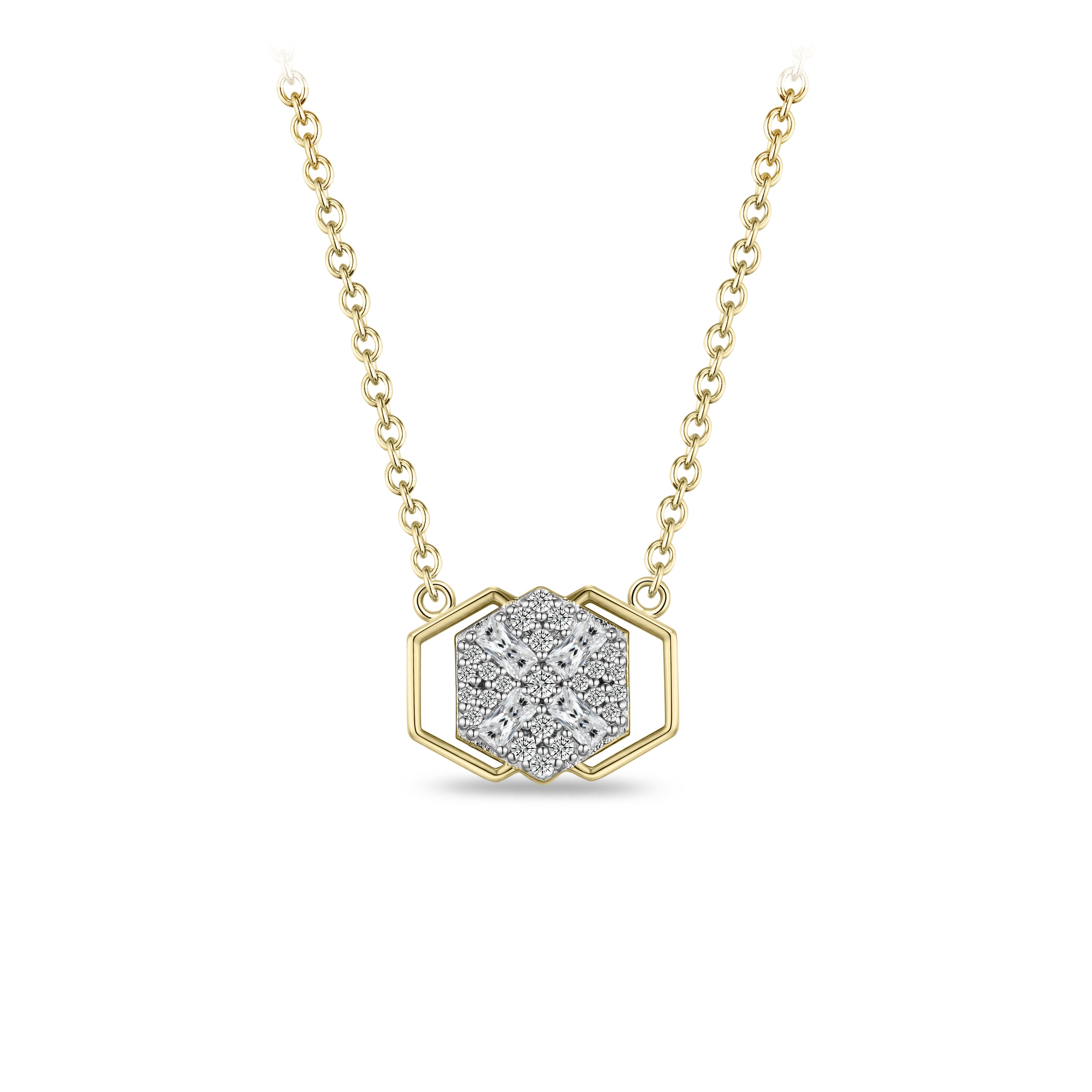 Hexagon Signature Necklace