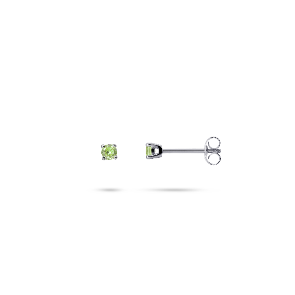 Natural Peridot Solitaire Ear Studs Gisser Jewels