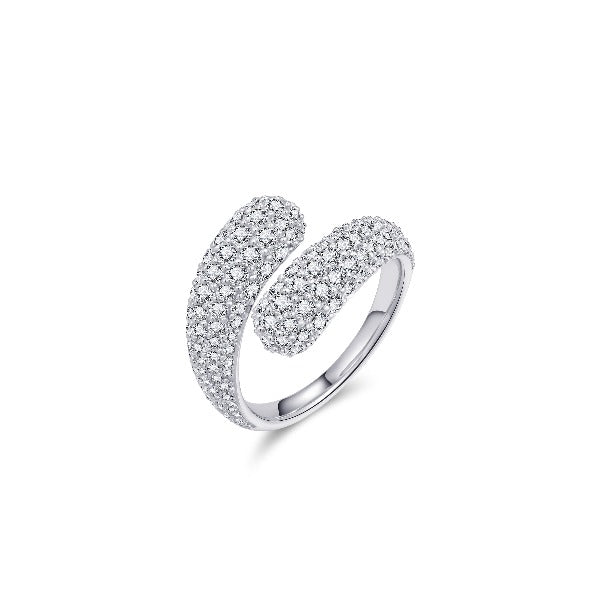 Pave Double Band Ring Gisser Jewels