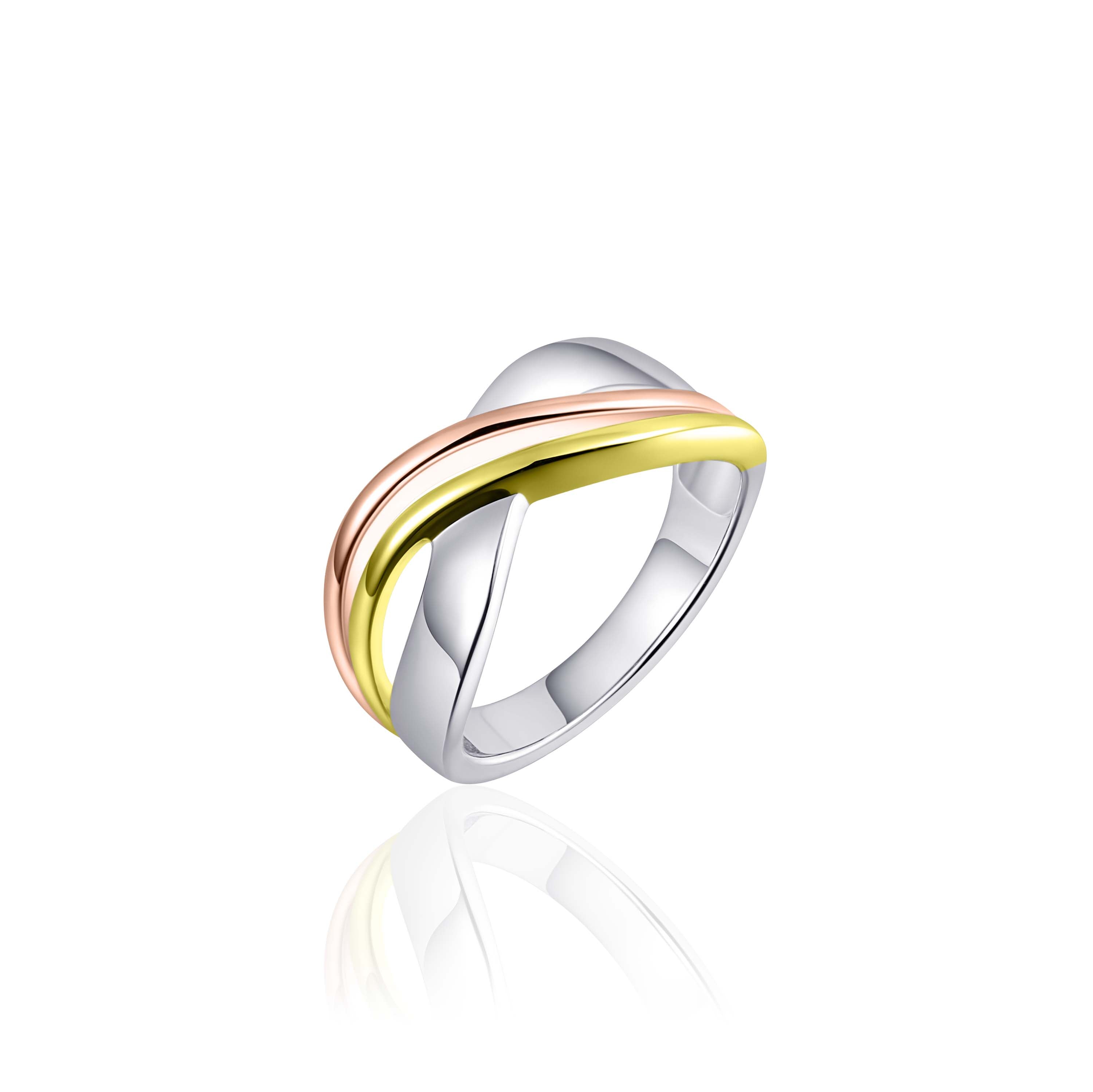 Tri-color Crossover Ring