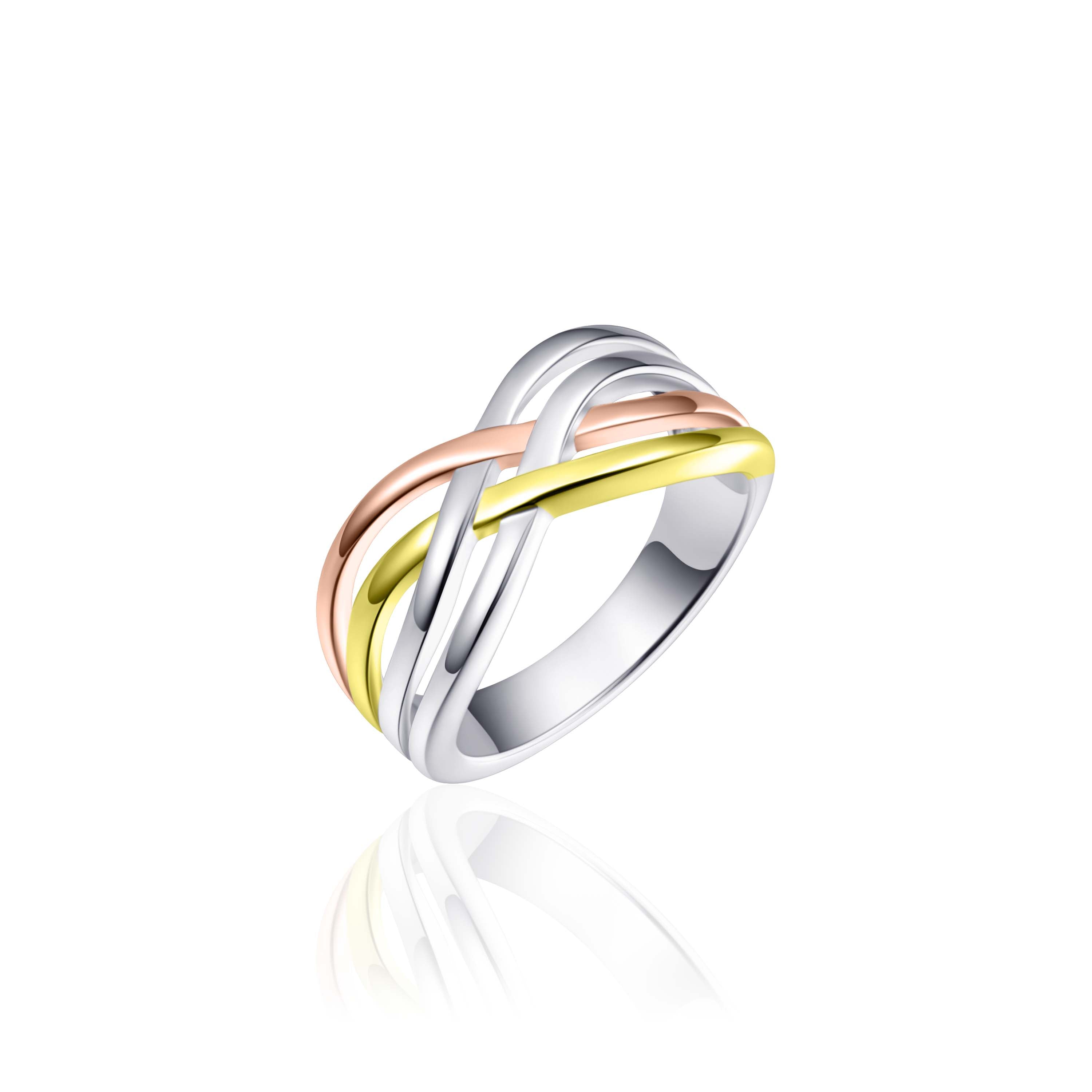 Tri-color Double Crossover Ring