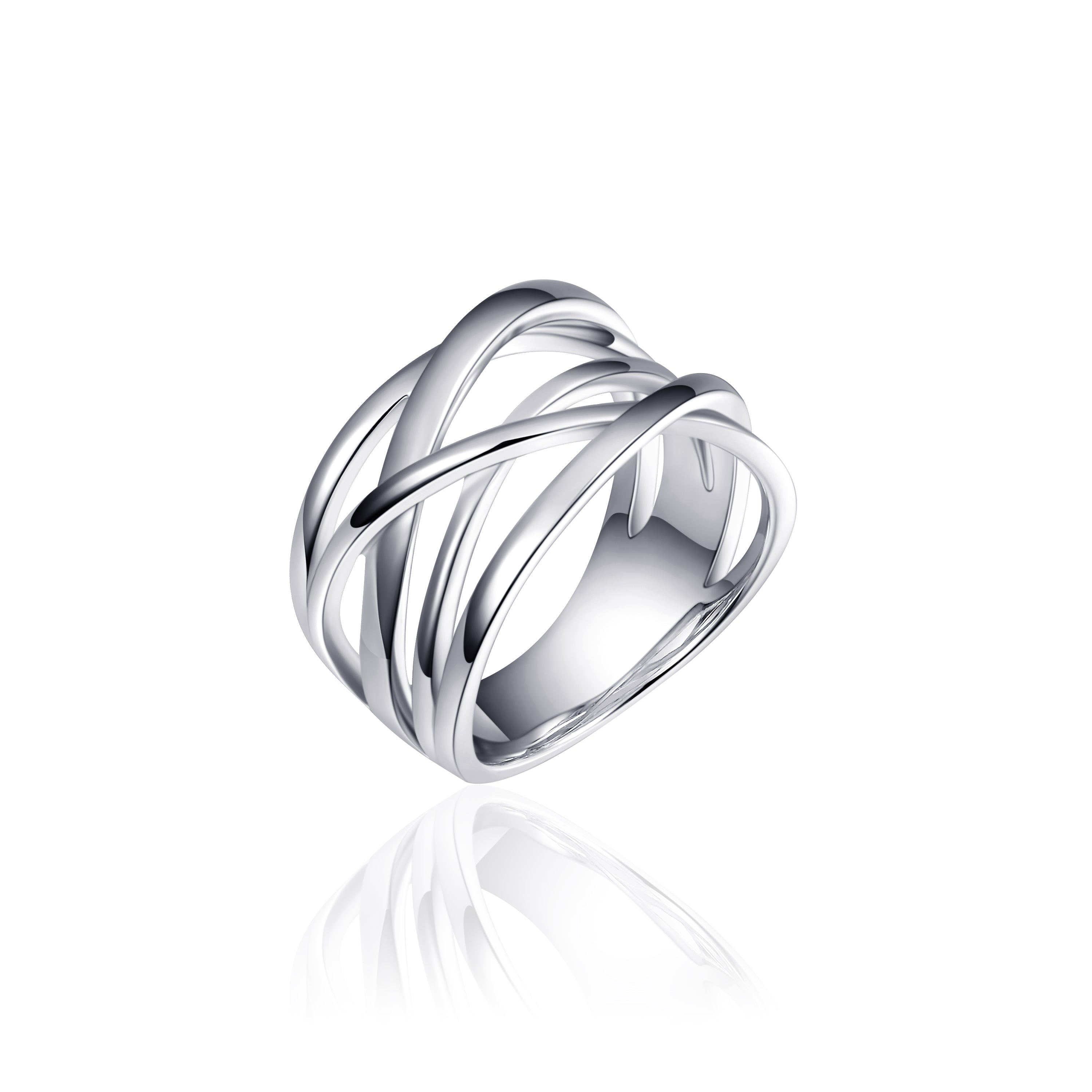 Triple Crossover Statement Ring Gisser Jewels-1
