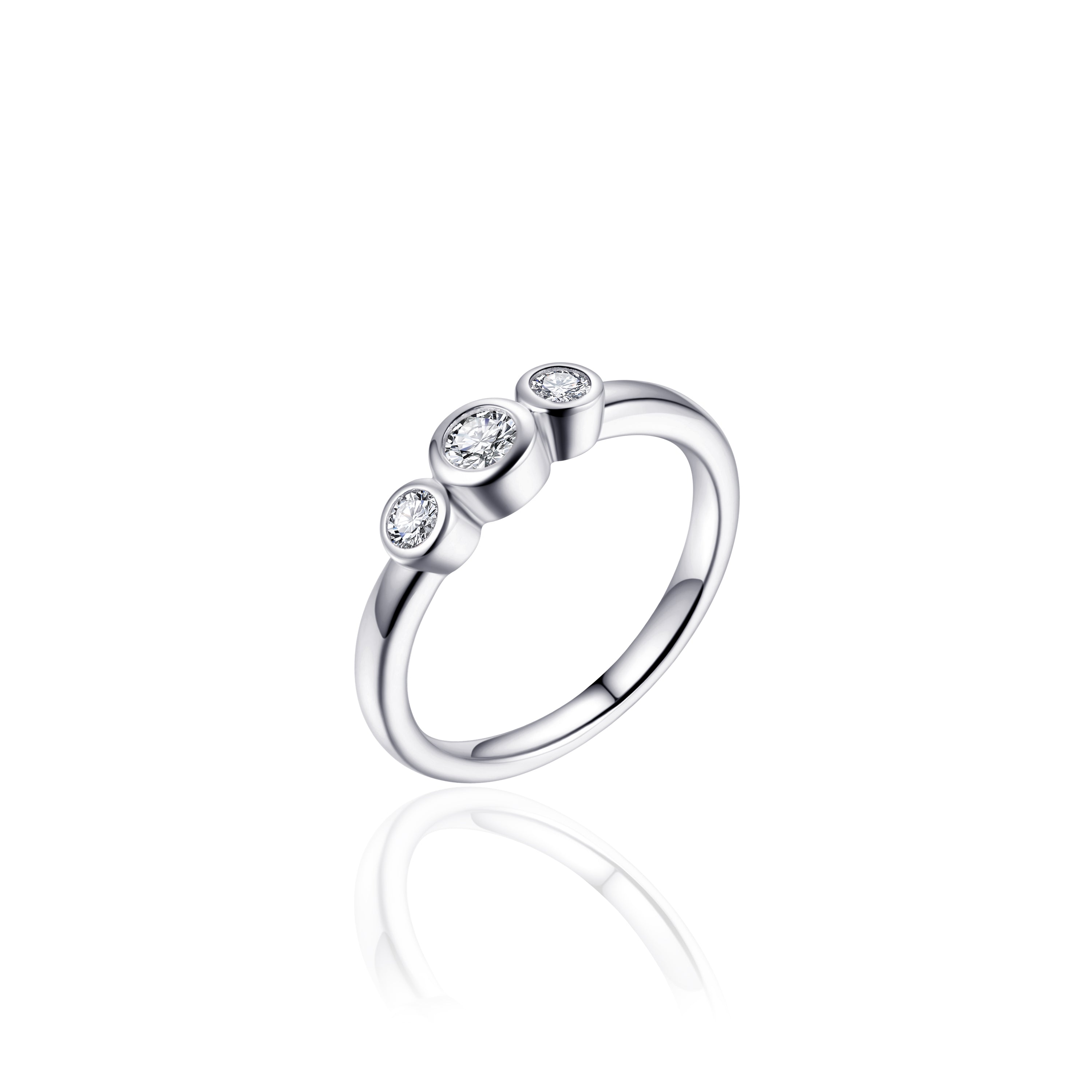 Triple Bezel Ring