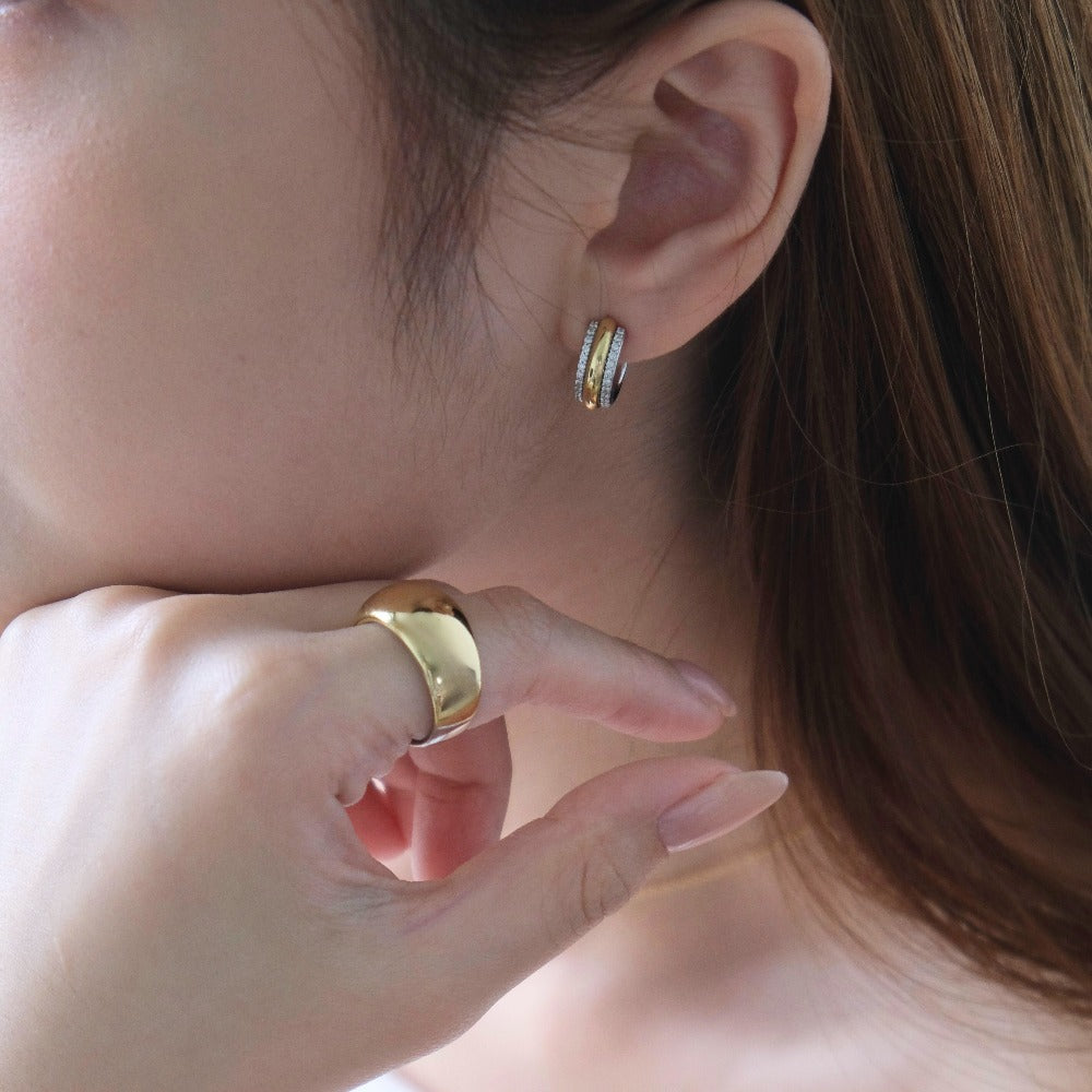 Take The Stage Ring | Silver Gold Plated | Gisser Jewels-4