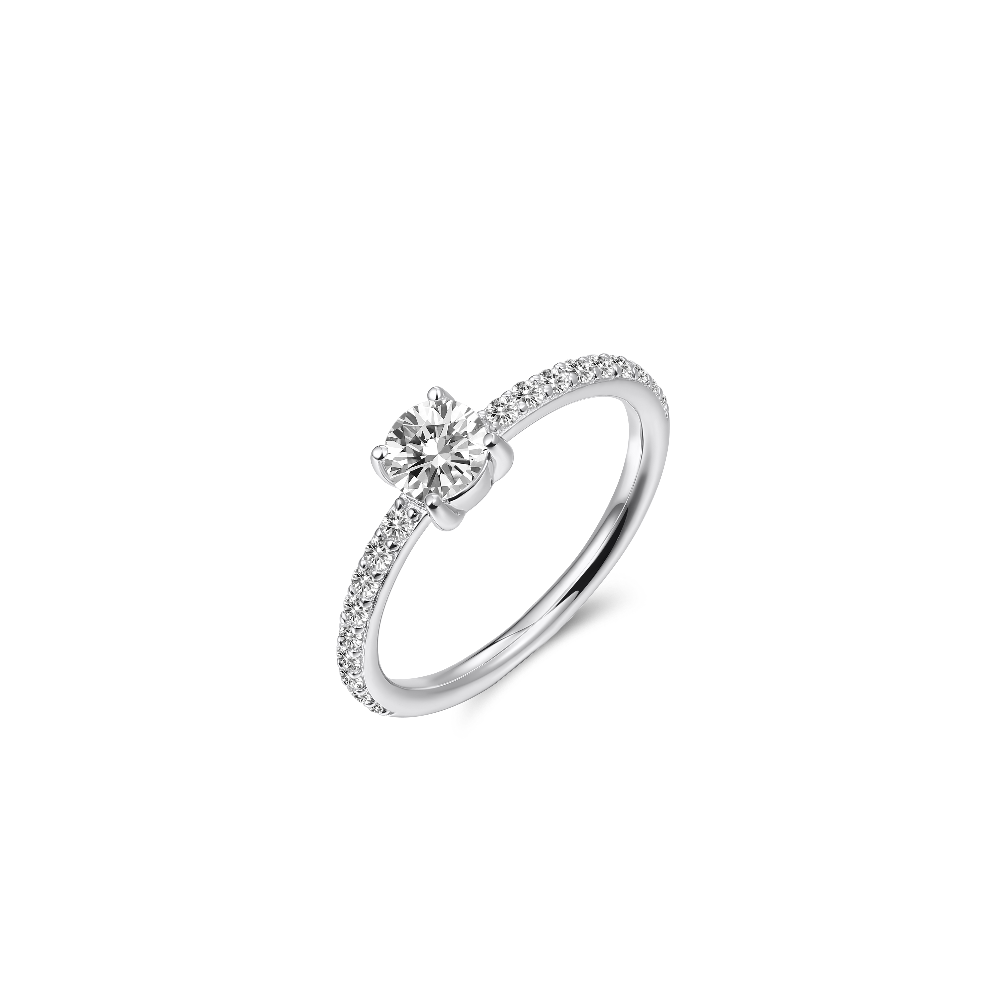 Brilliant Dashing Details Ring Silver Rhodium Plated Gisser Jewels-1