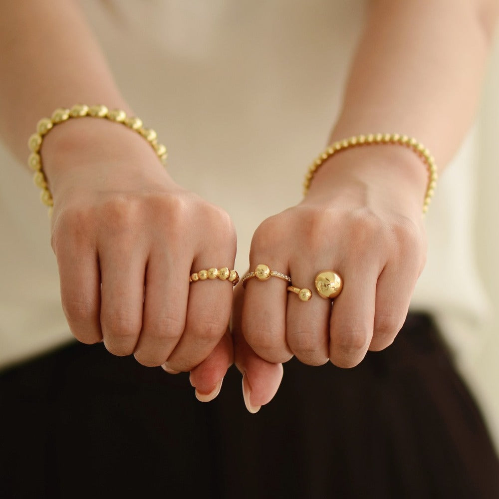 Beaded Jewels 18k gold plated silver Gisser Jewels-5