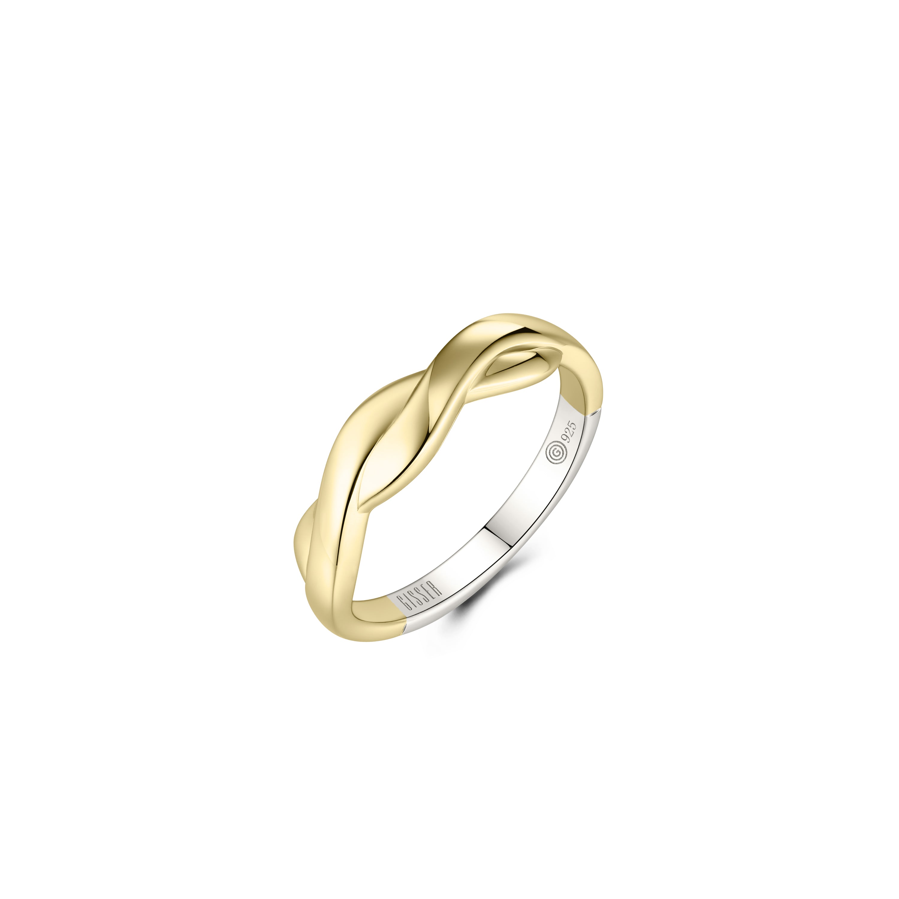 Gold Plated Twisted Ring