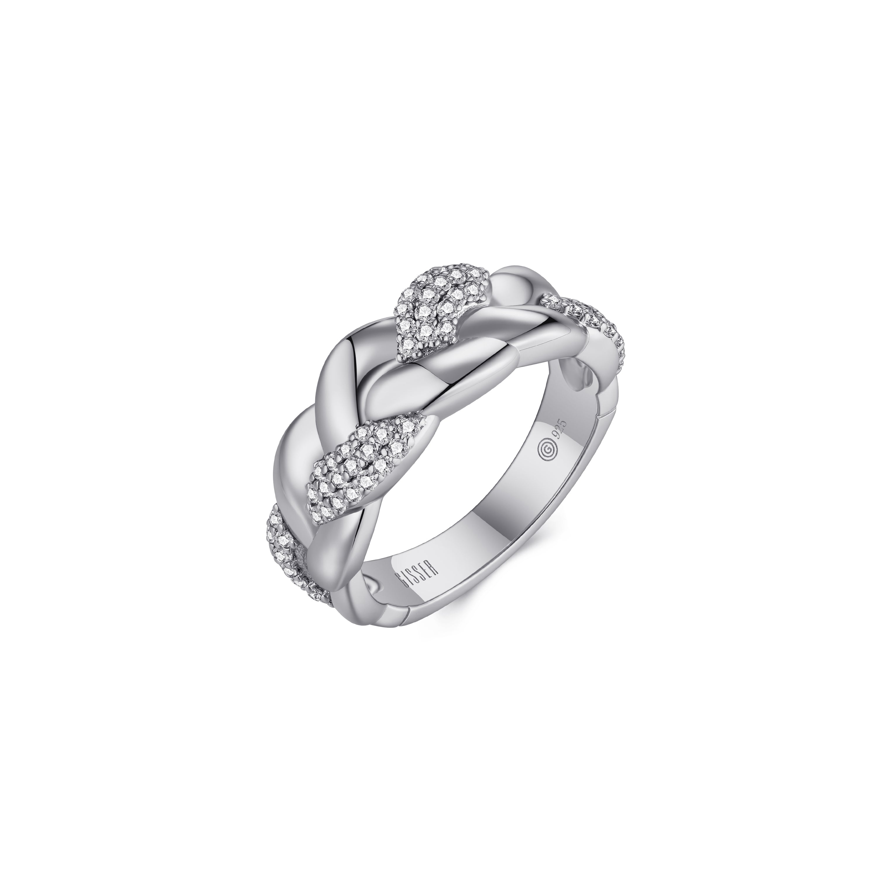 Sparkling Crossover Ring