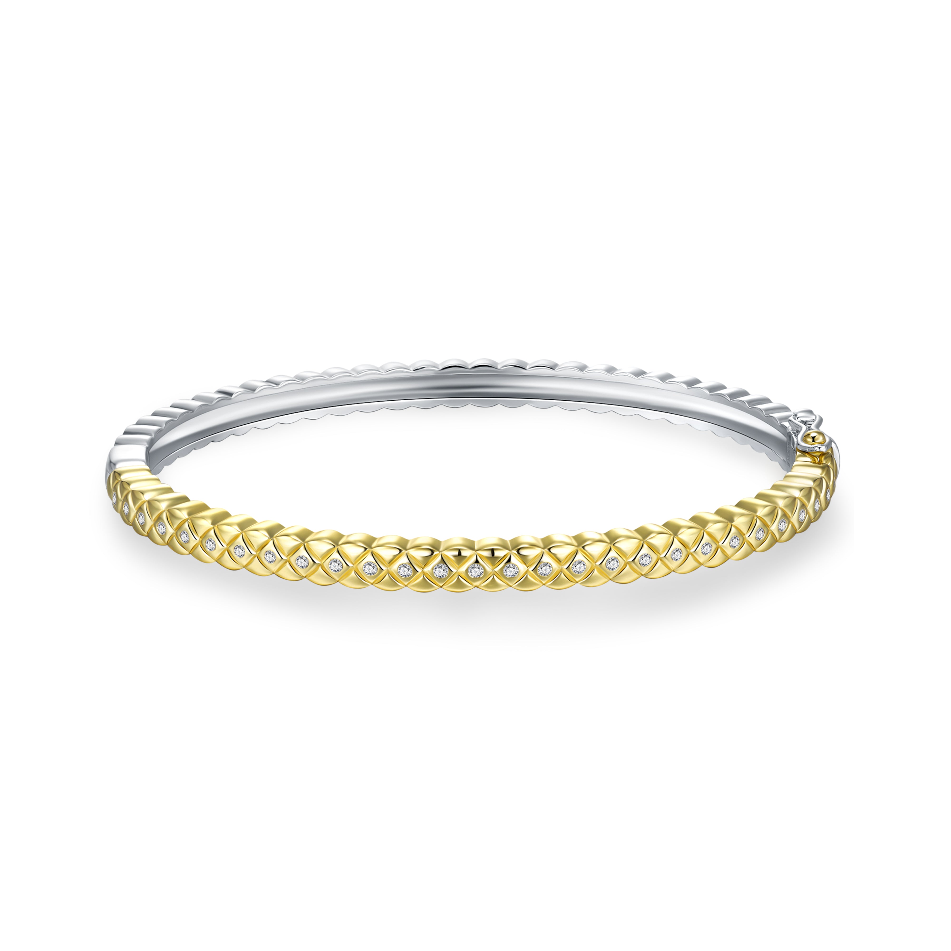 Sleek Quilted Bangle