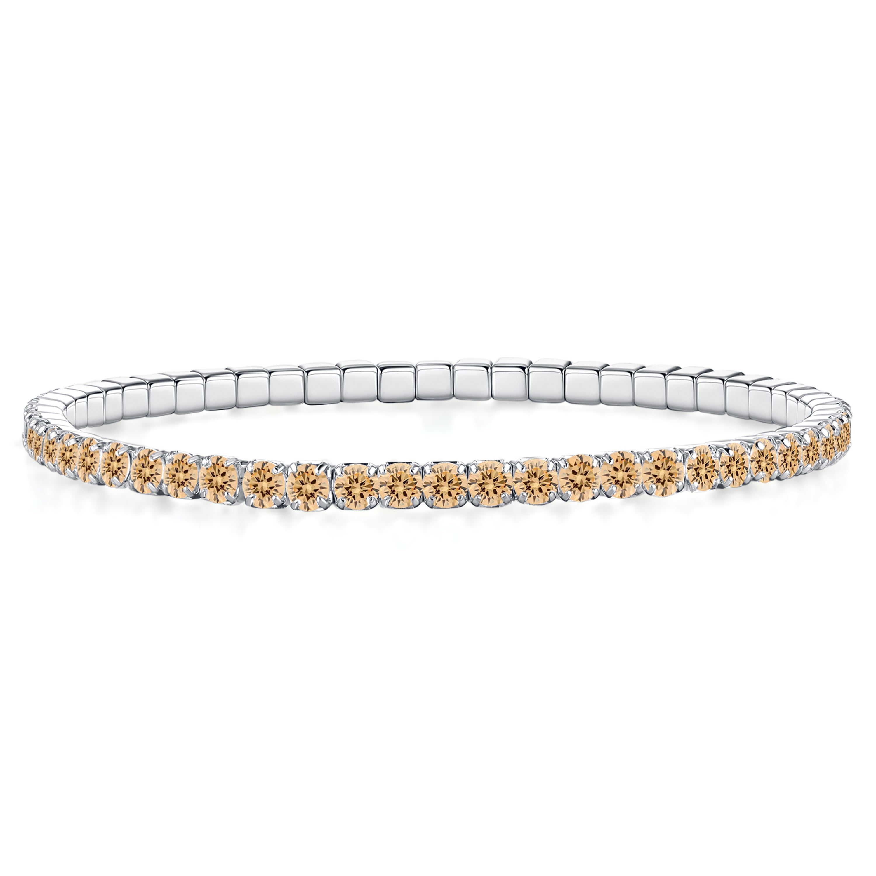 Colorful Tennis Bracelet Champagne