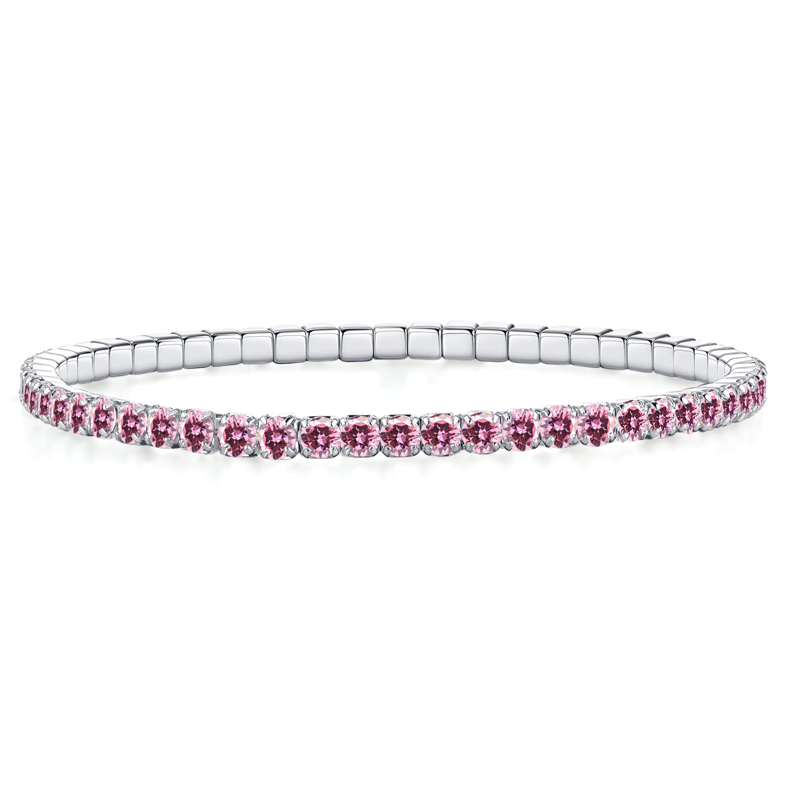Colorful Tennis Bracelet Pink