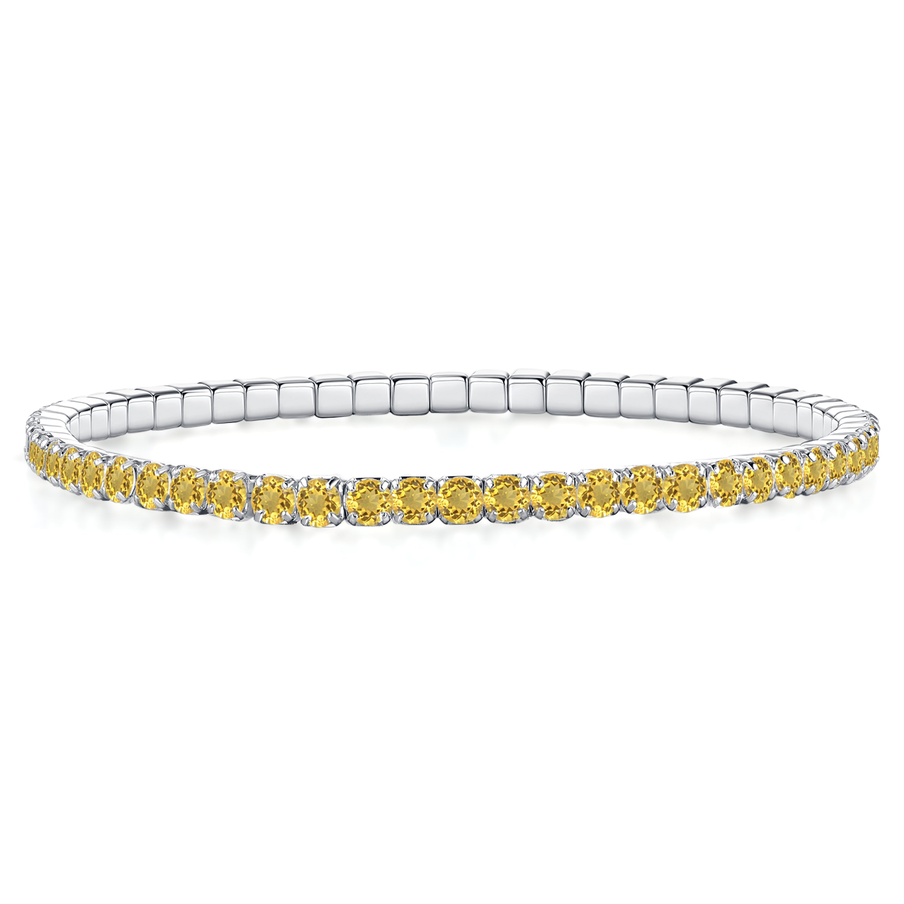Colorful Tennis Bracelet Yellow