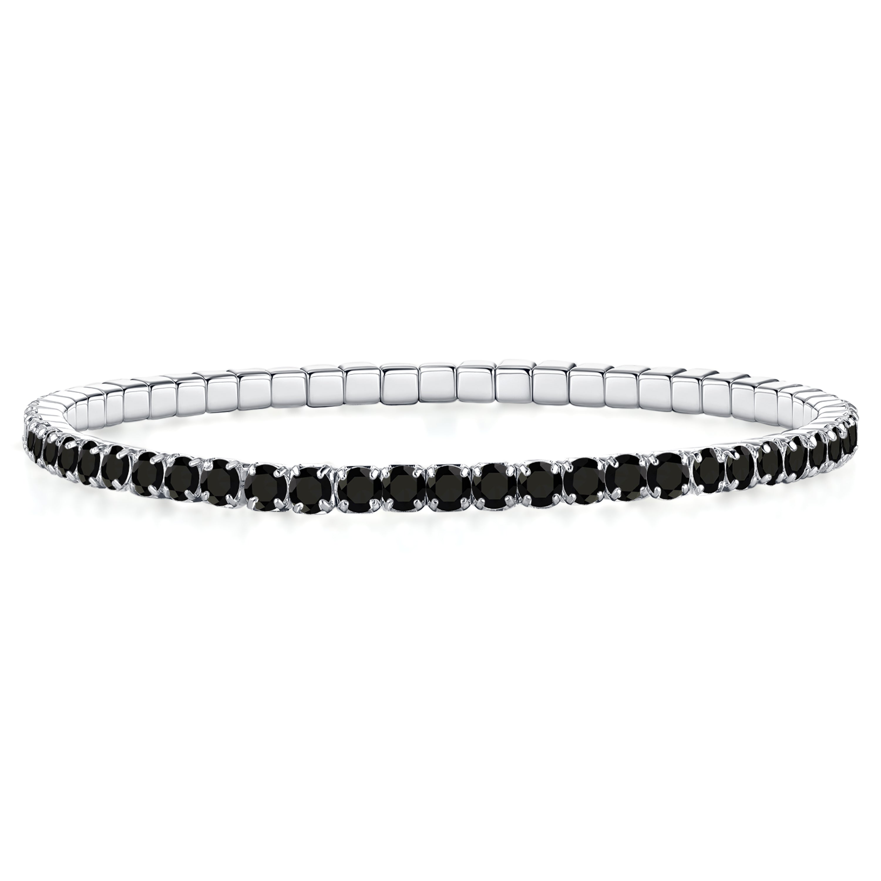 Colorful Tennis Bracelet Black