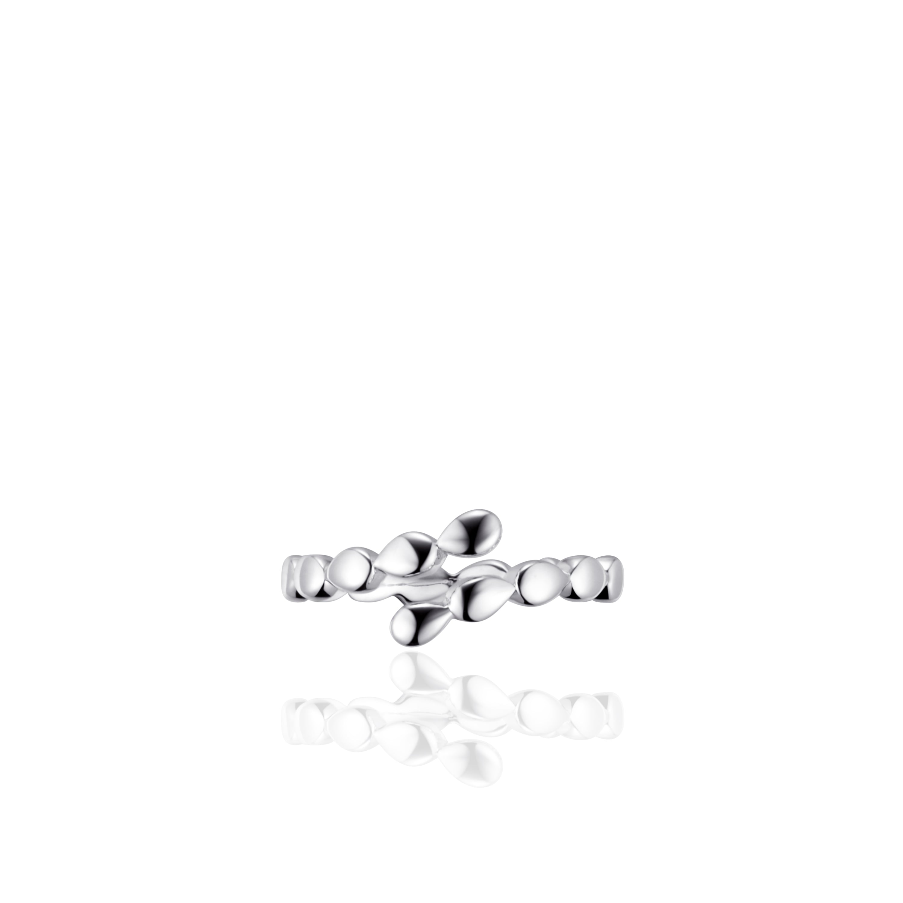 Silver Drop Wrap Around Ring Gisser Jewels
