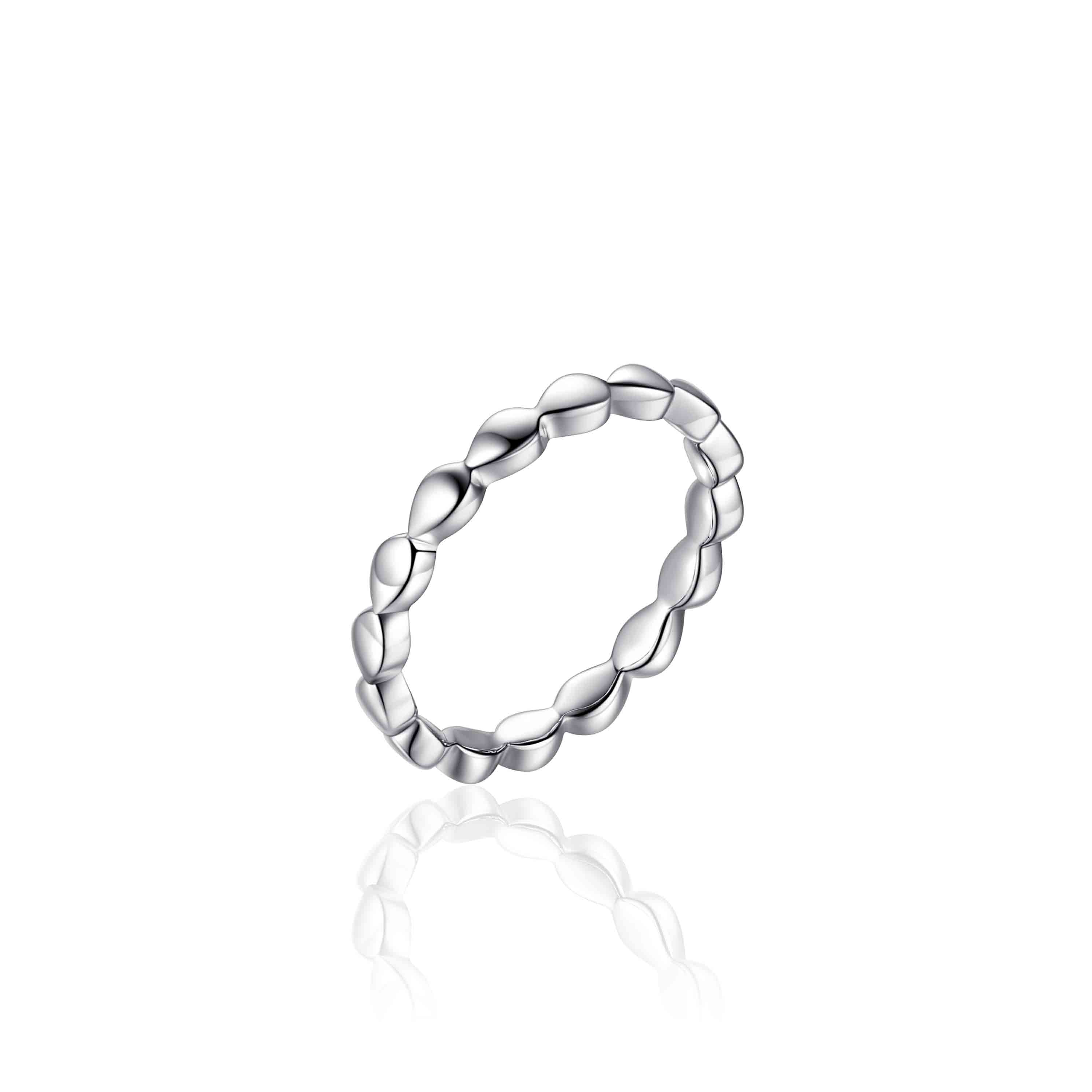 Stackable Silver Drop Ring