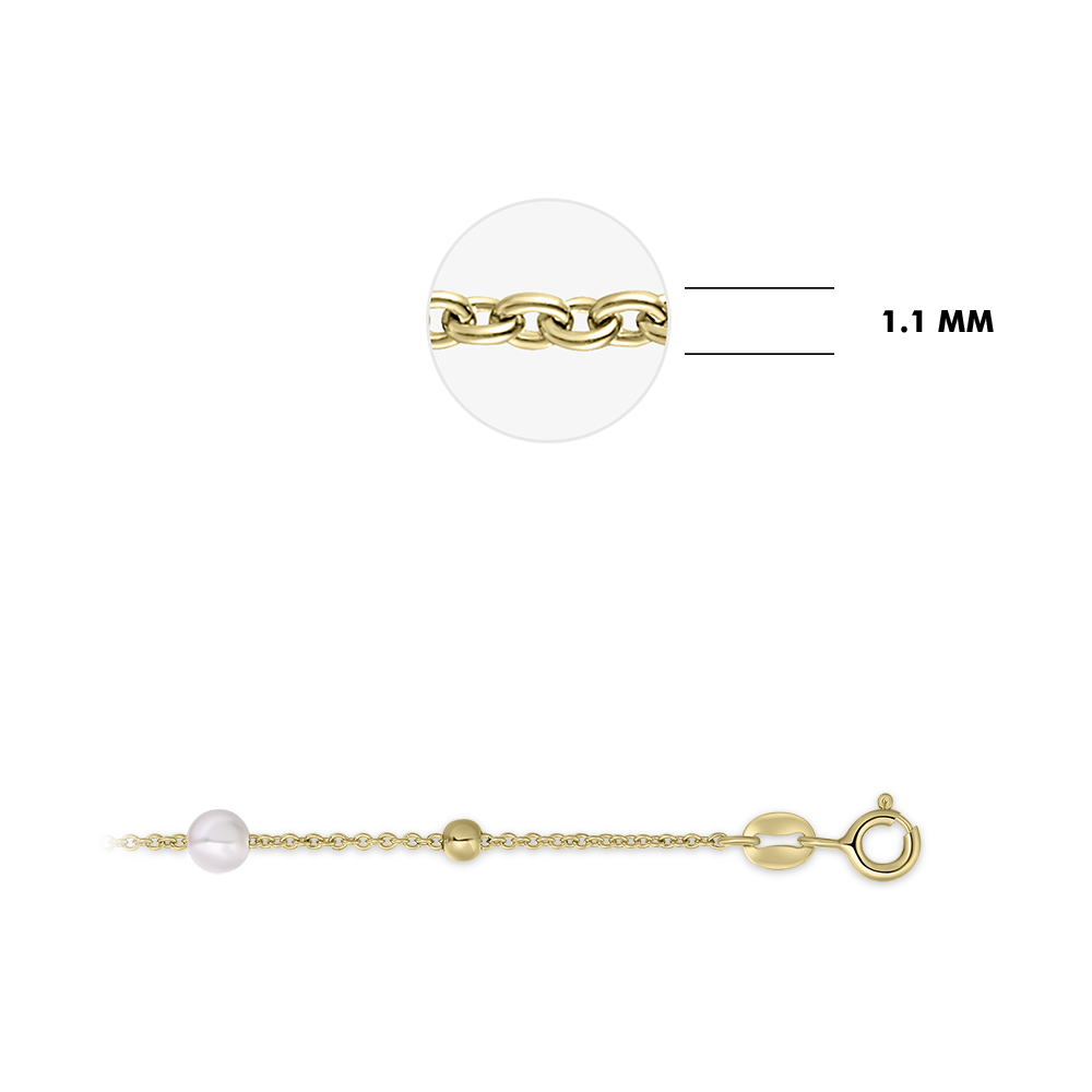 Icon Coin and Beads Bracelet Mother of Pearl 14k Gold Gisser Jewels-1