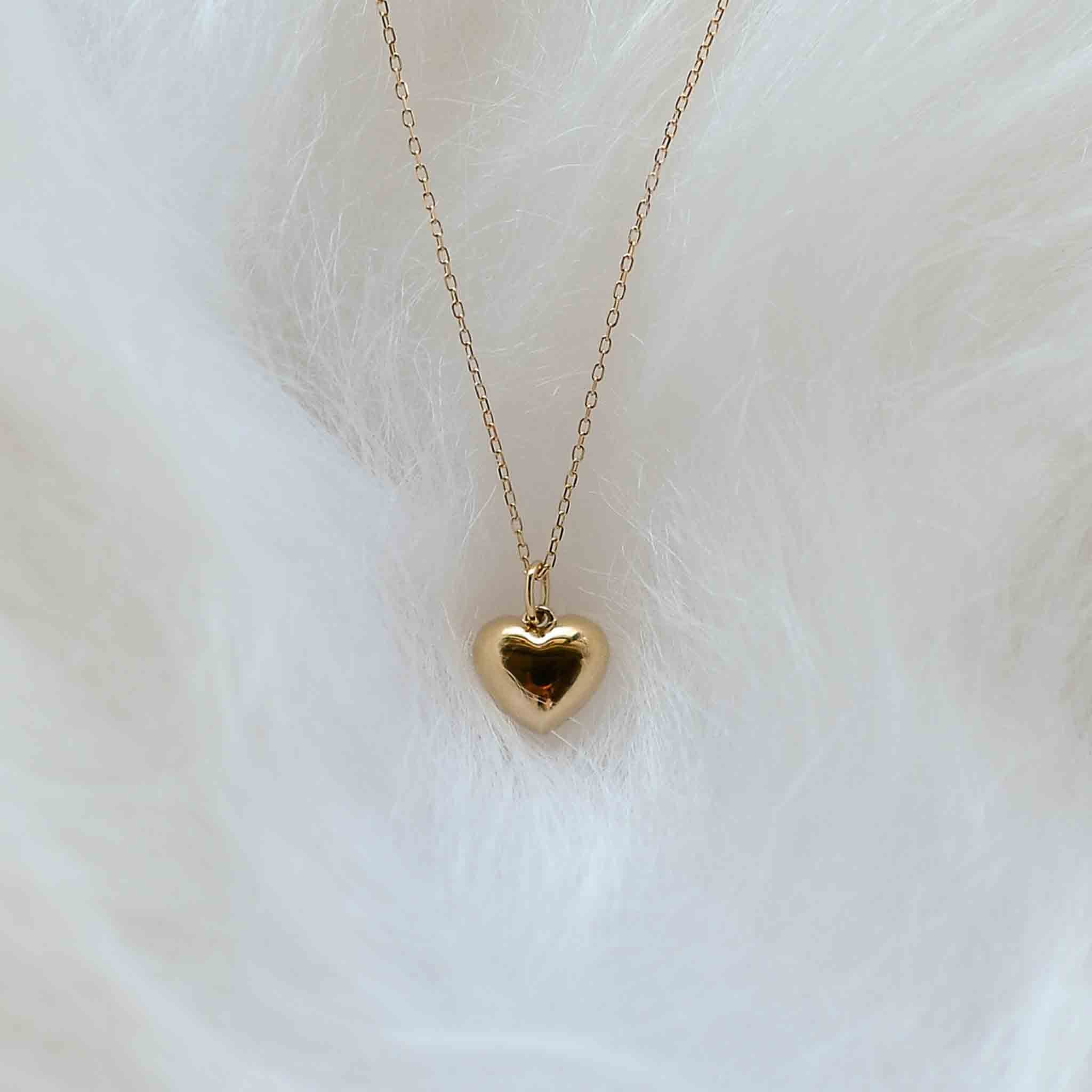 14k Gold Heart of Gold Necklace Gisser Jewels VGN011
