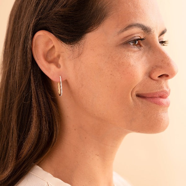 Extra large gold hoop earrings 14k new arrivals