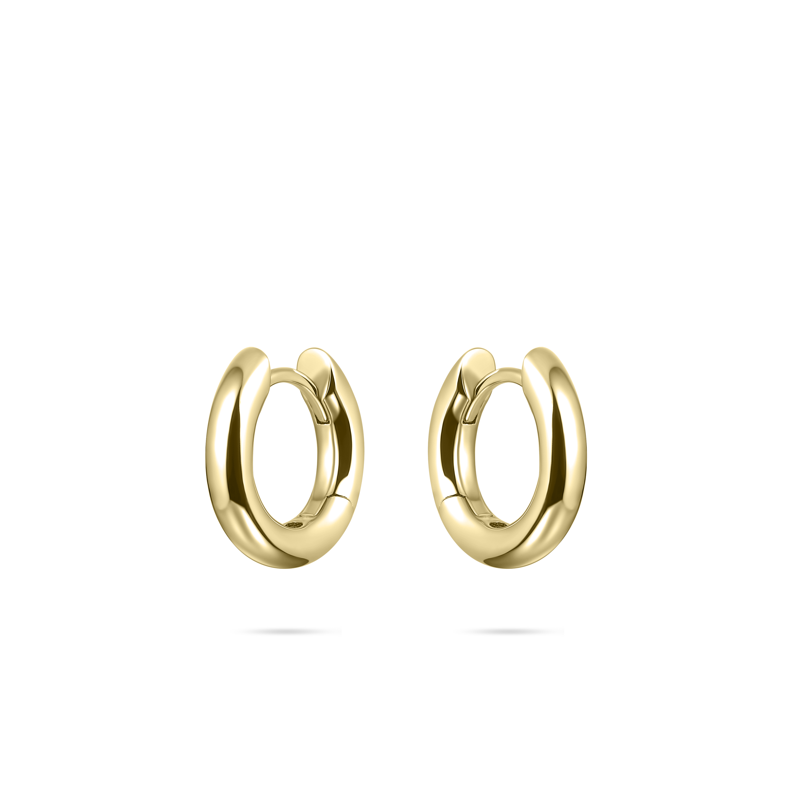 Gisser Jewels Hoop Earrings Gold Plated Silver 