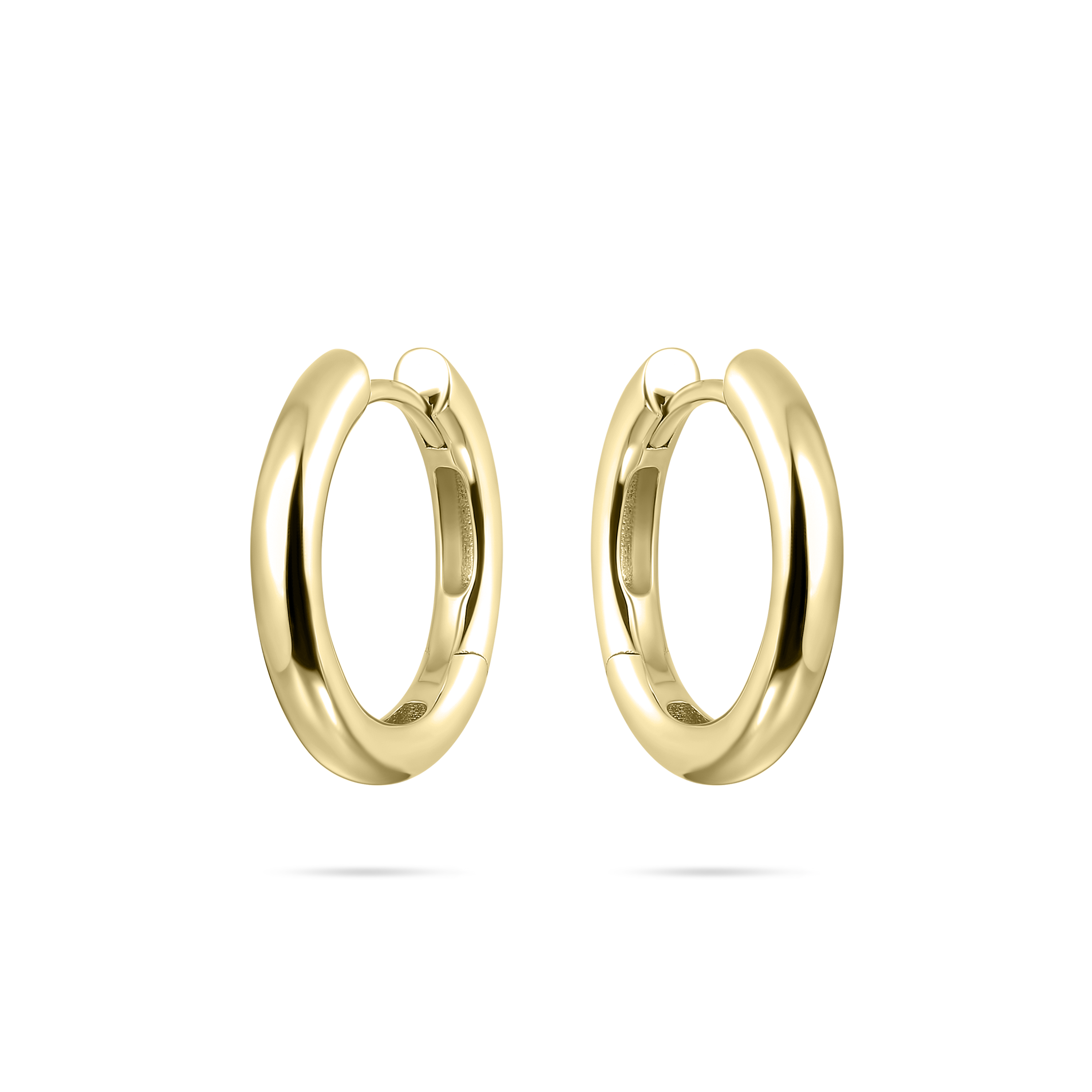 Gisser Jewels Hoop Gold Plated Silver Earrings