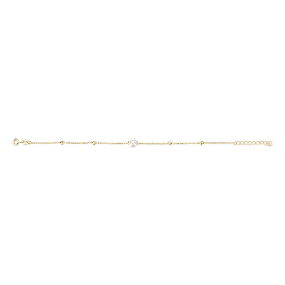 Gisser Jewels Gold Bracelet with Beads and Pearl