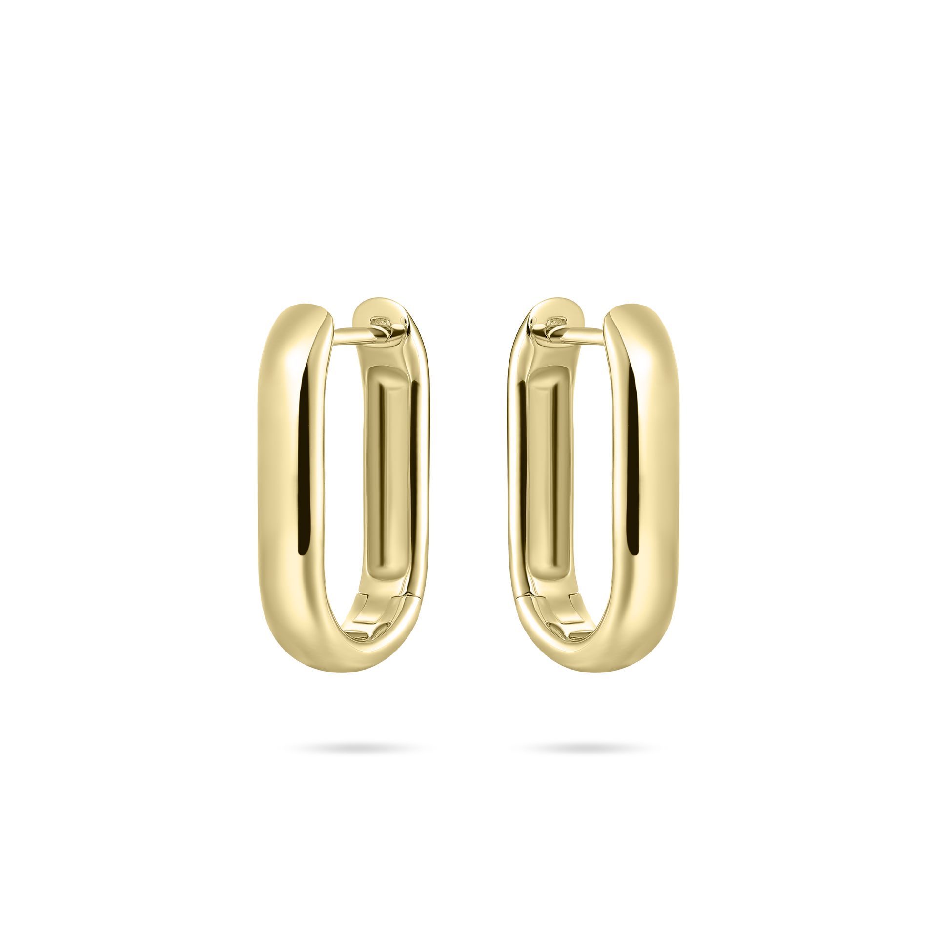 Bold Maxi Long Hoop Earrings | Gold Plated Silver | Gisser