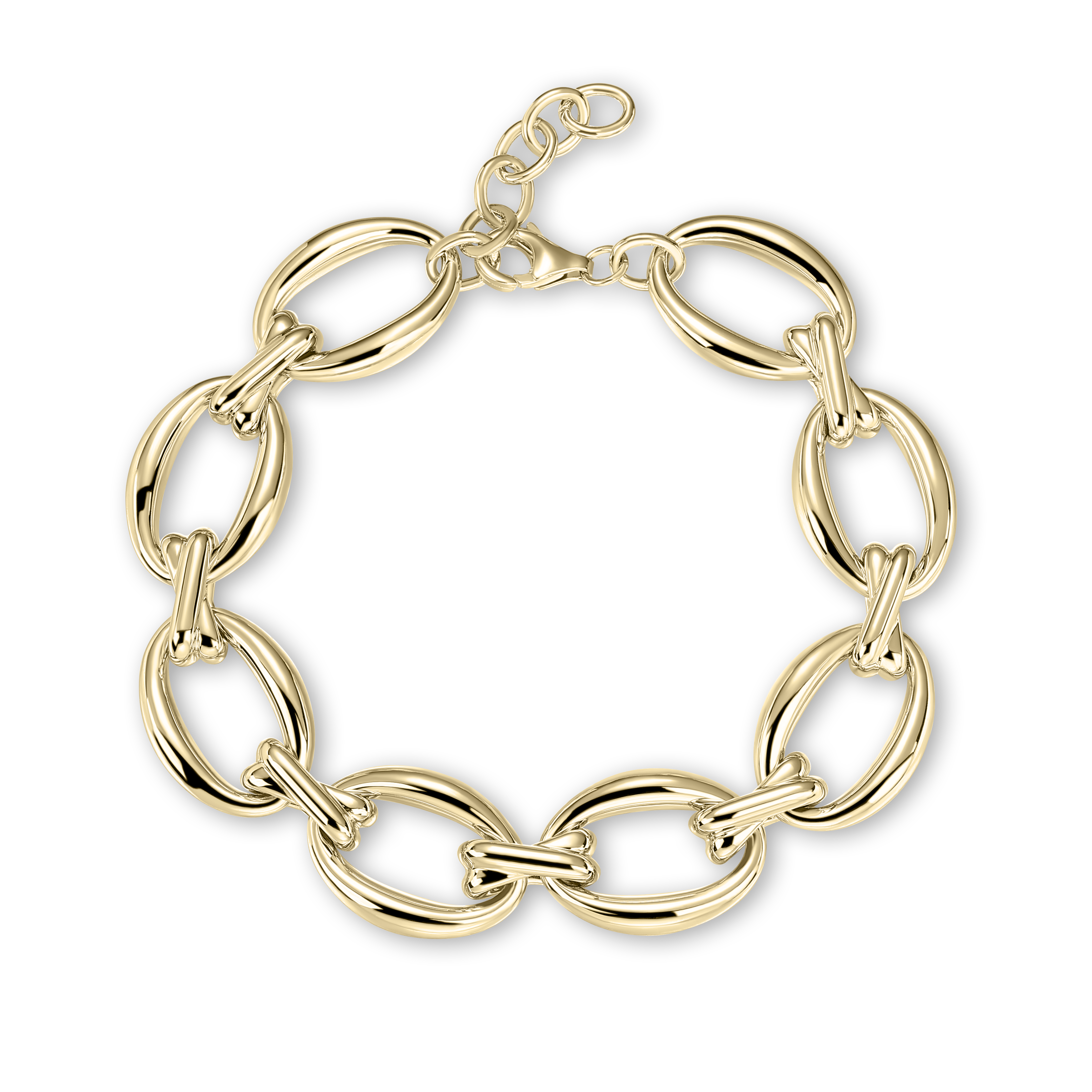 Gisser Jewels Chain Bracelet Gold Plated Silver