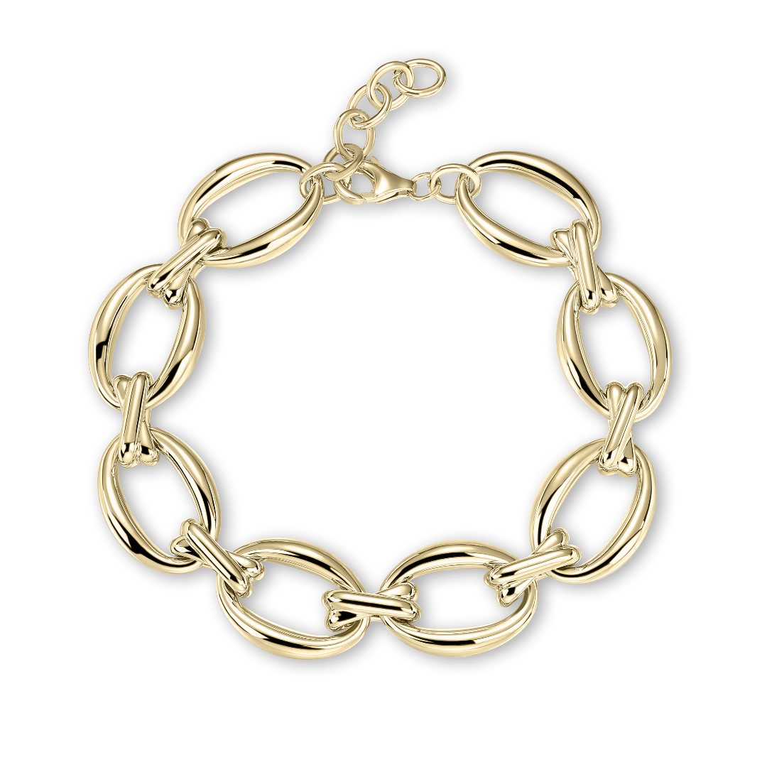 Gisser Jewels Chain Bracelet Gold Plated Silver