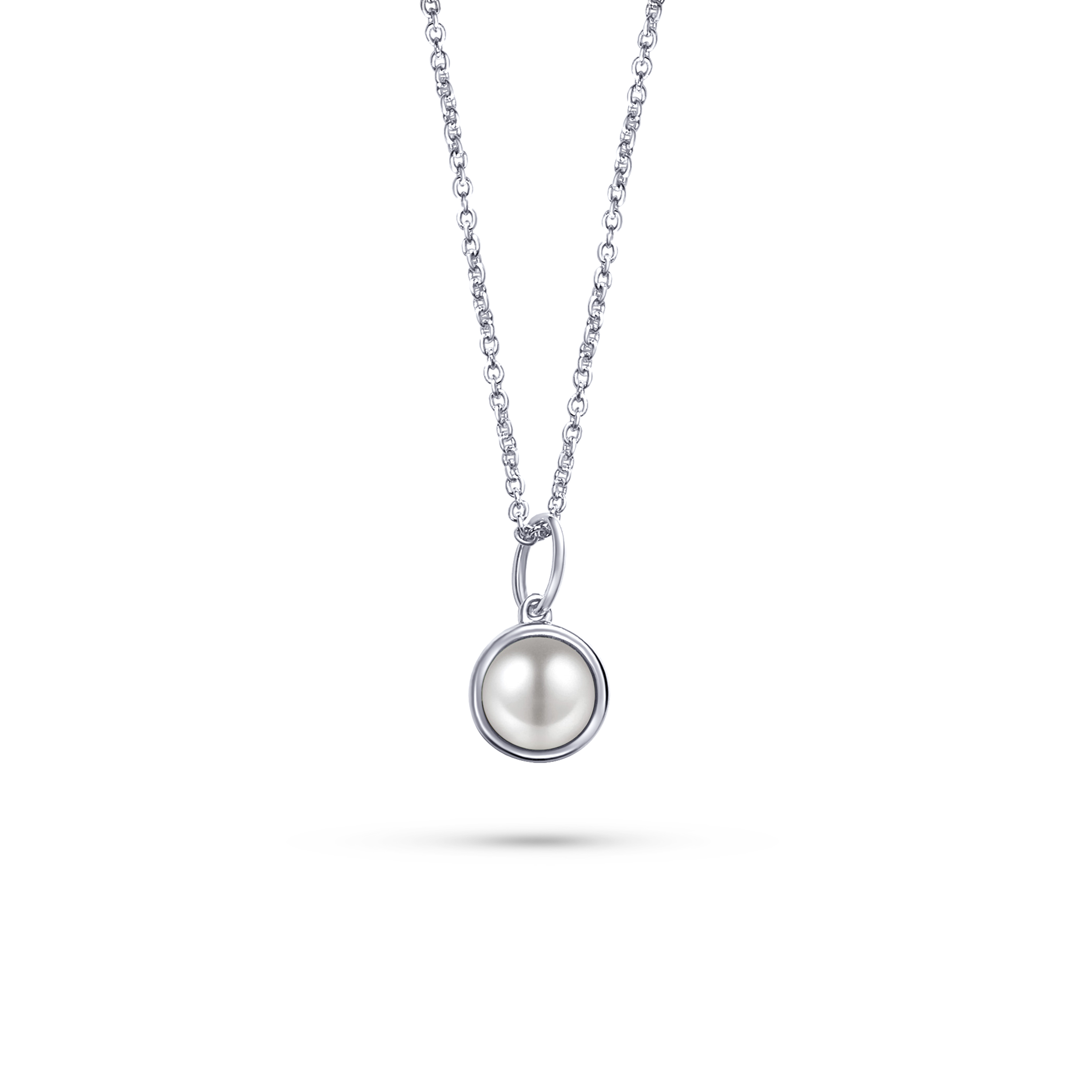 Gisser Jewels Silver Necklace with Pearl