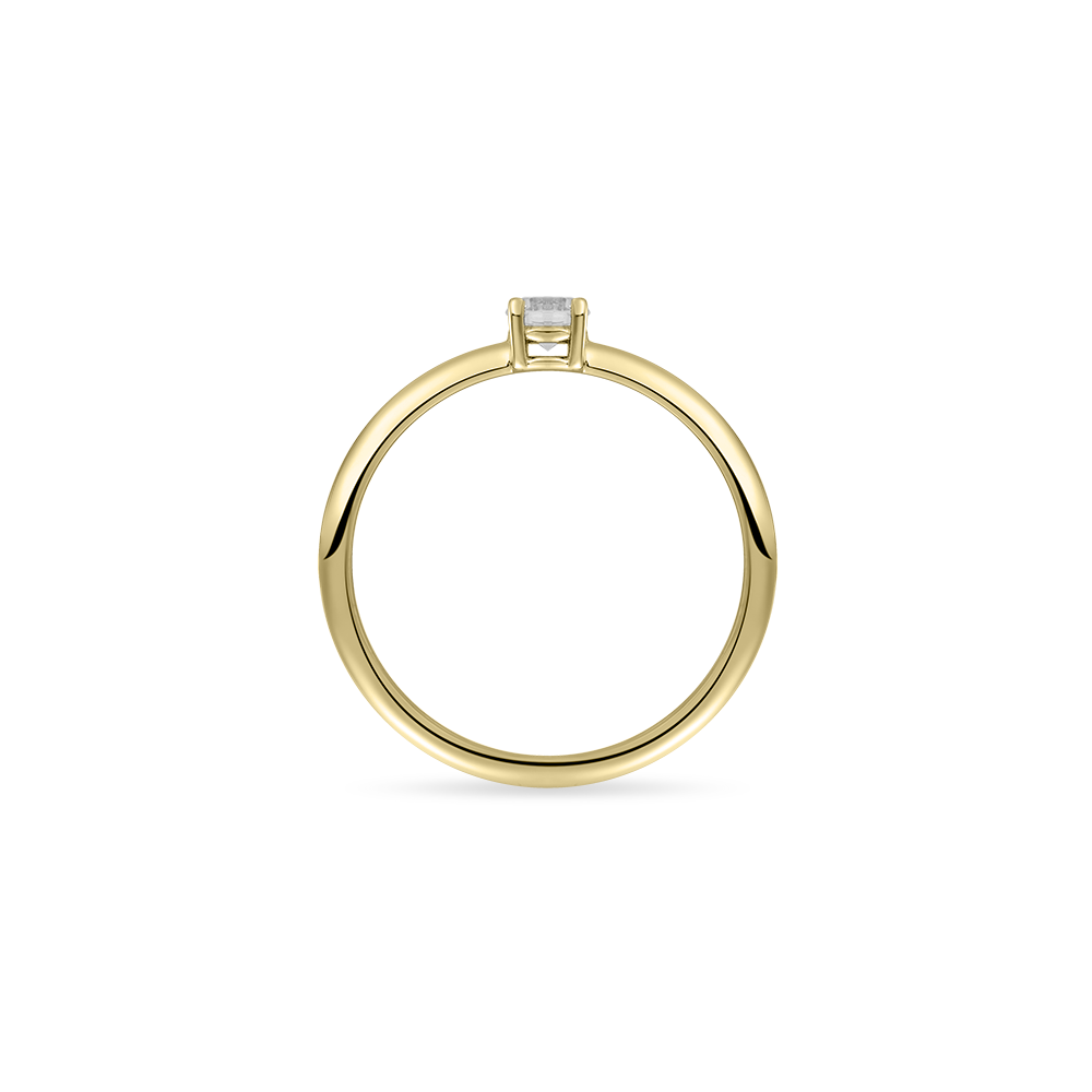 Gisser Jewels Ring Gold with Zirconia Stone