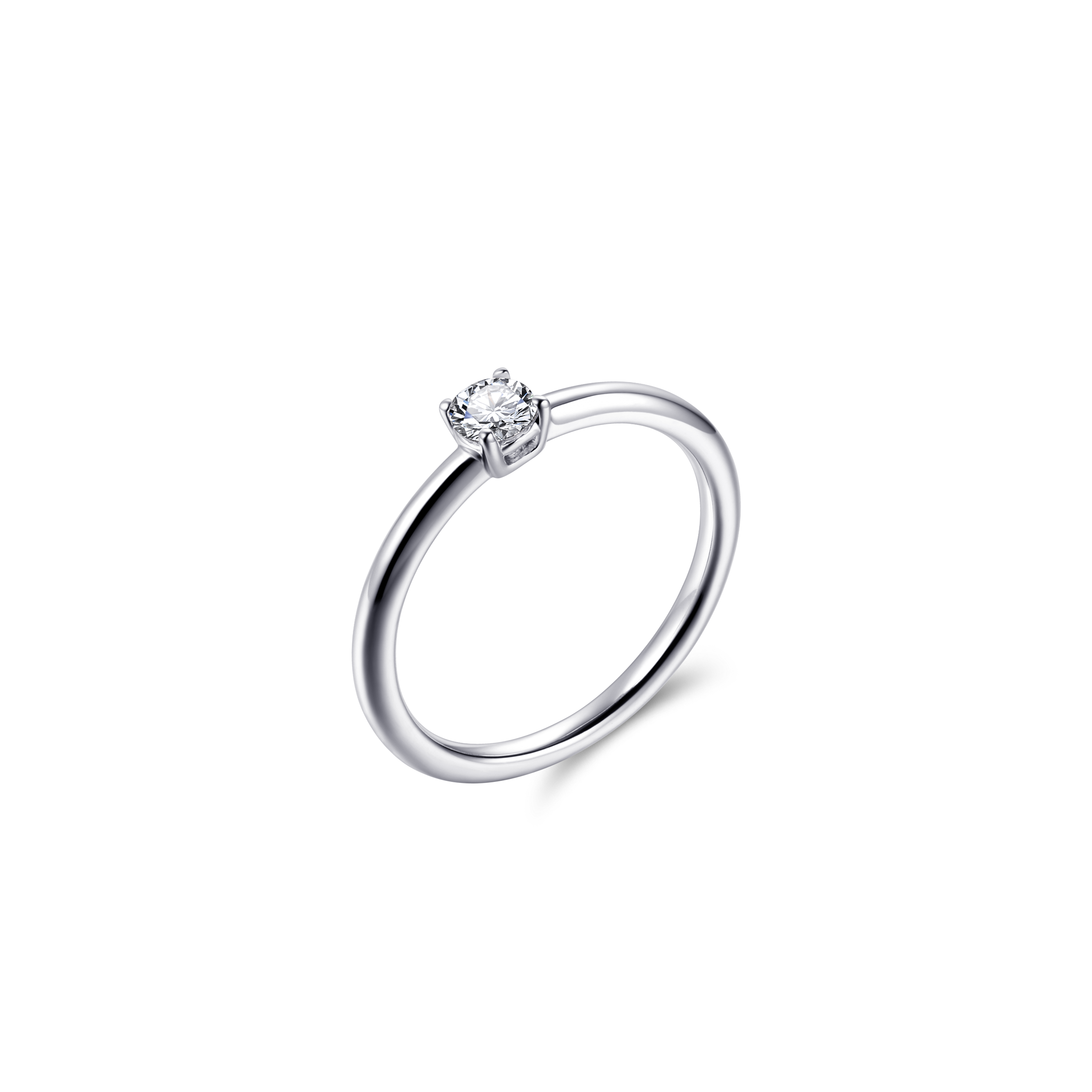 Gisser Jewels Ring Silver with Zirconia Stone