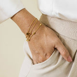 Gisser Jewels Silver Gold Plated Infinity Bracelet