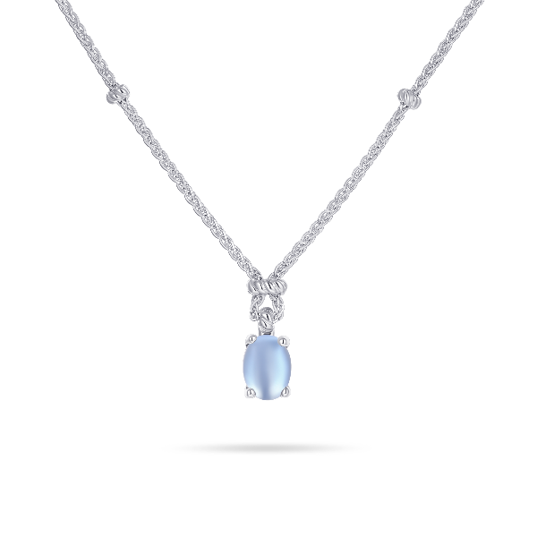 Gisser Jewels Silver Rhodium Plated Dashing Details Necklace