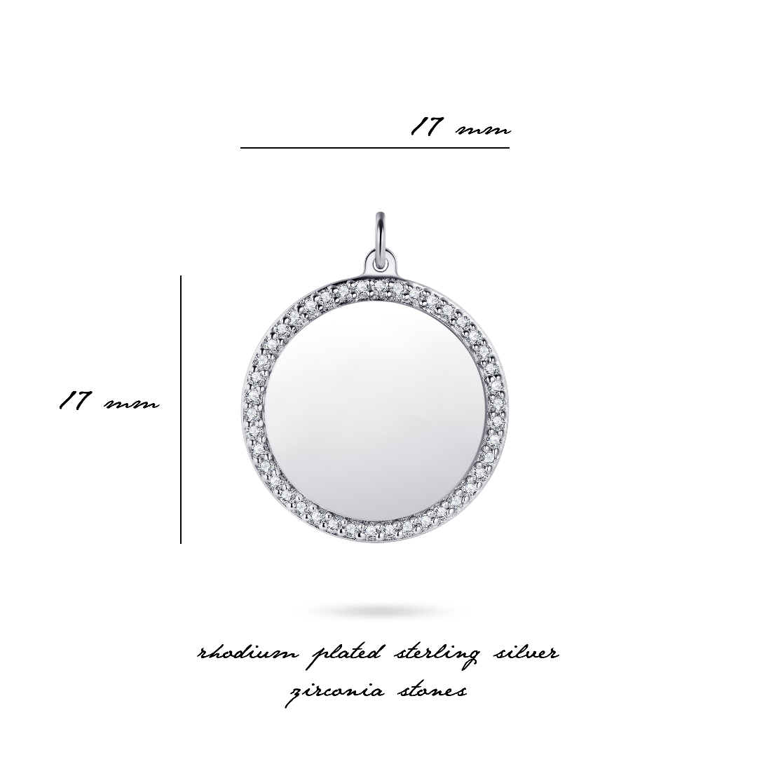 Engravable Coin Pendant | Sterling Silver | Gisser Jewels-4