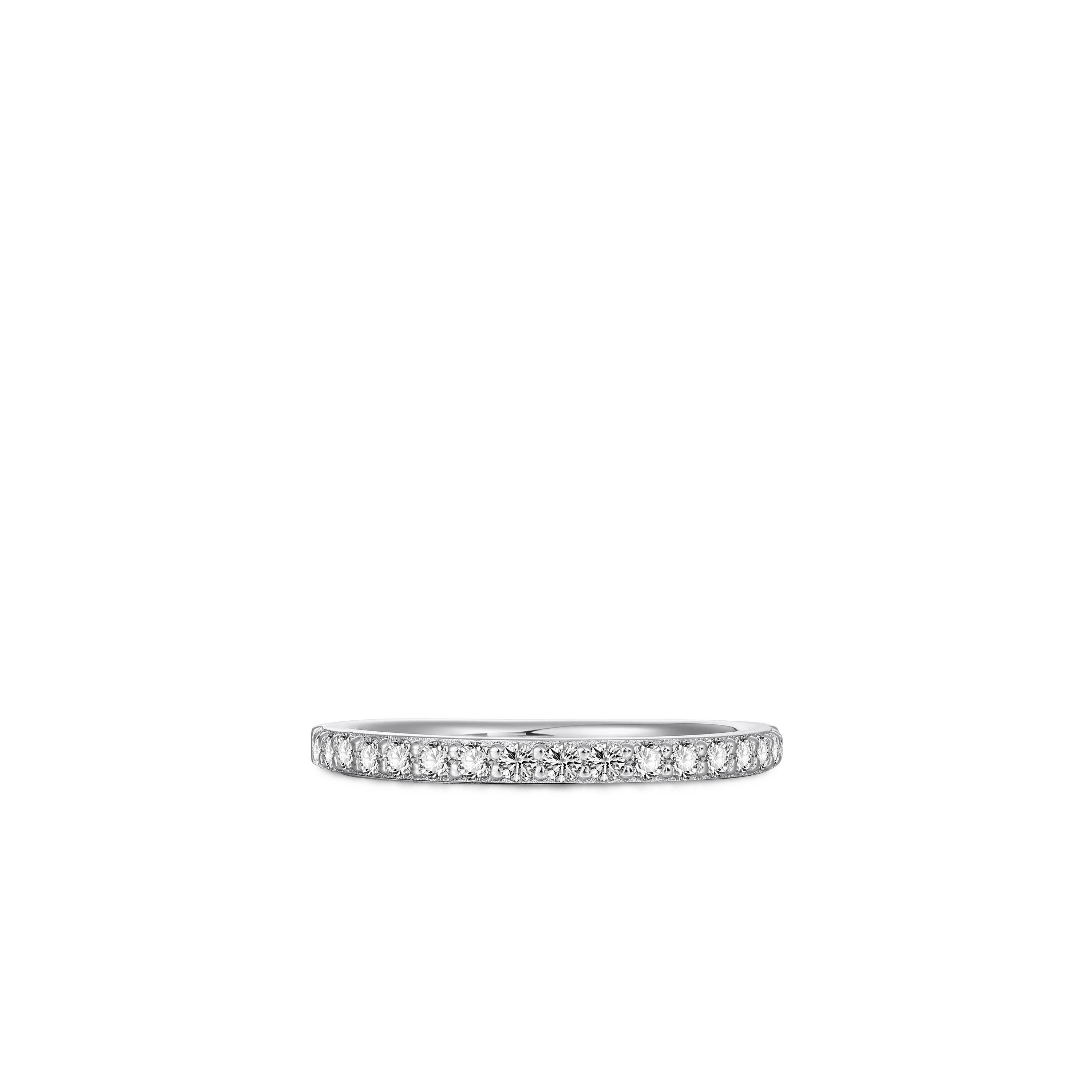 Pave Stackable Ring | Silver Rhodium Plated | Gisser Jewels-3