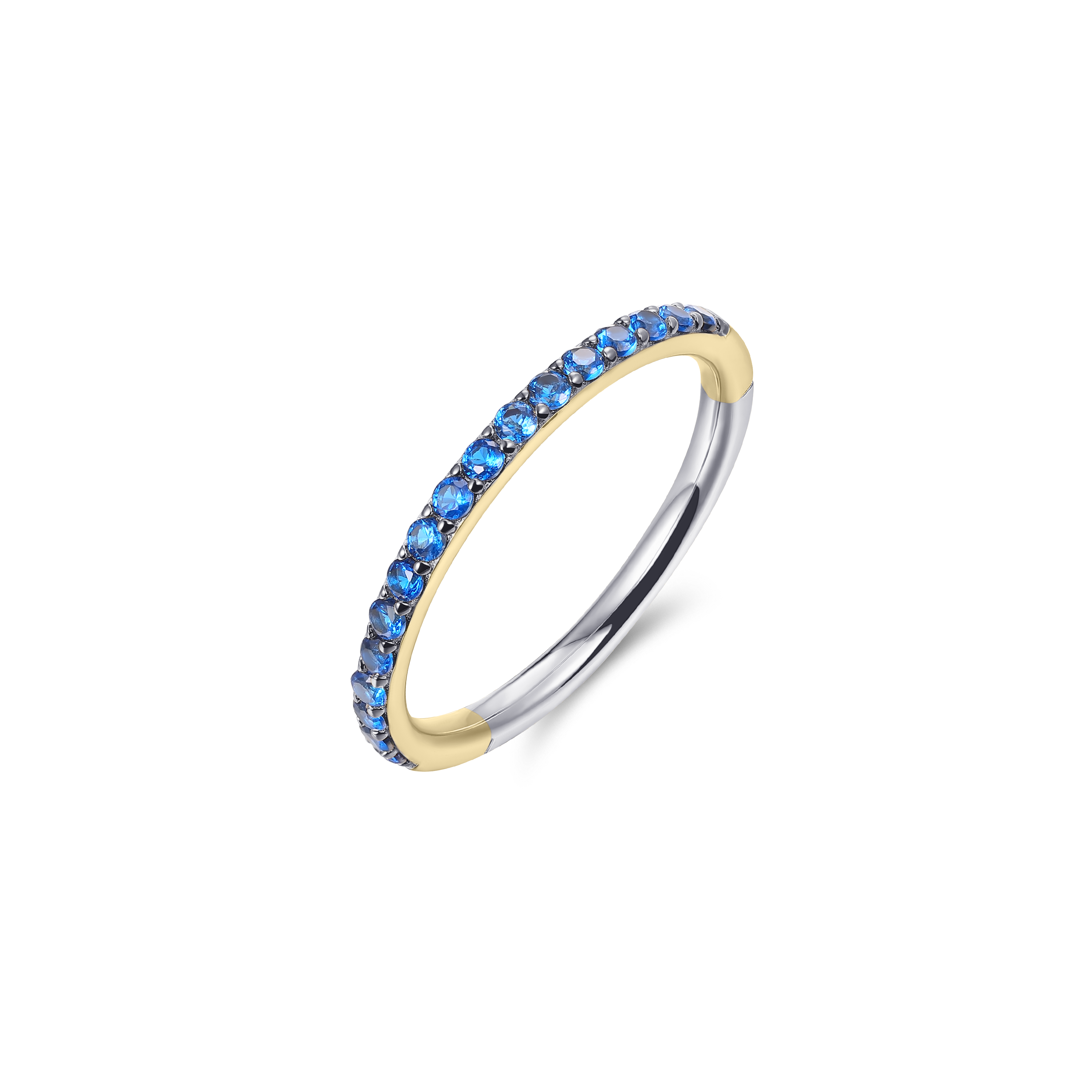 Blue Pave Stackable Ring
