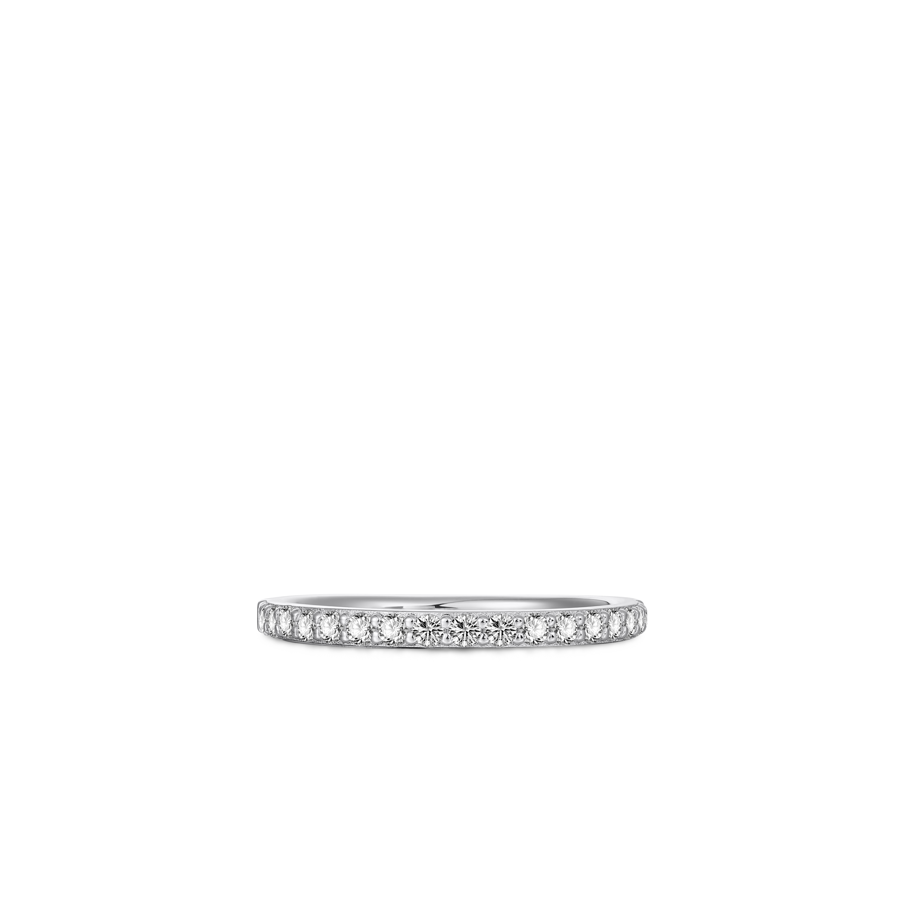 Pave Stackable Ring | Silver Rhodium Plated | Gisser Jewels  