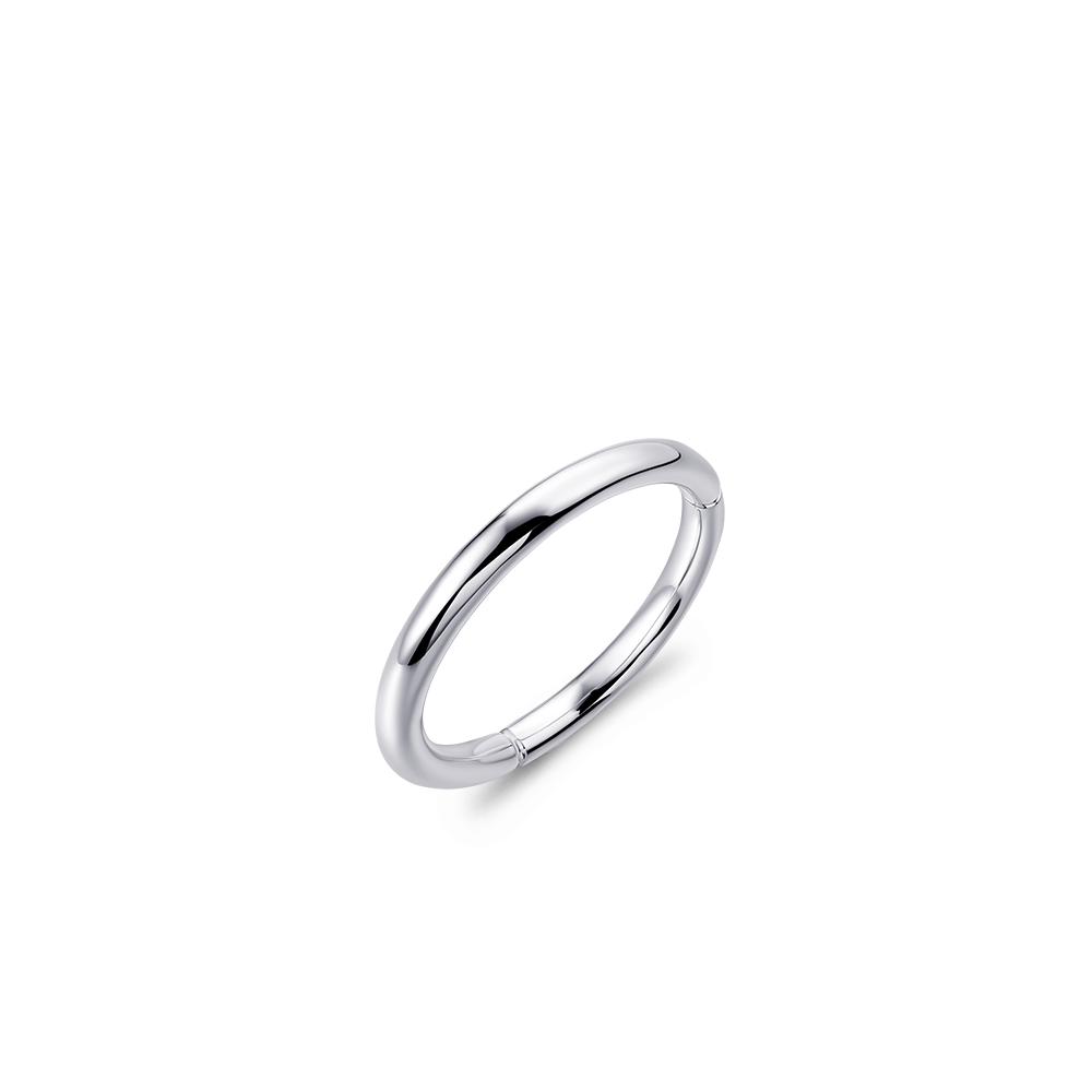 Shiny Stack Ring | Silver Rhodium Plated | Gisser Jewels