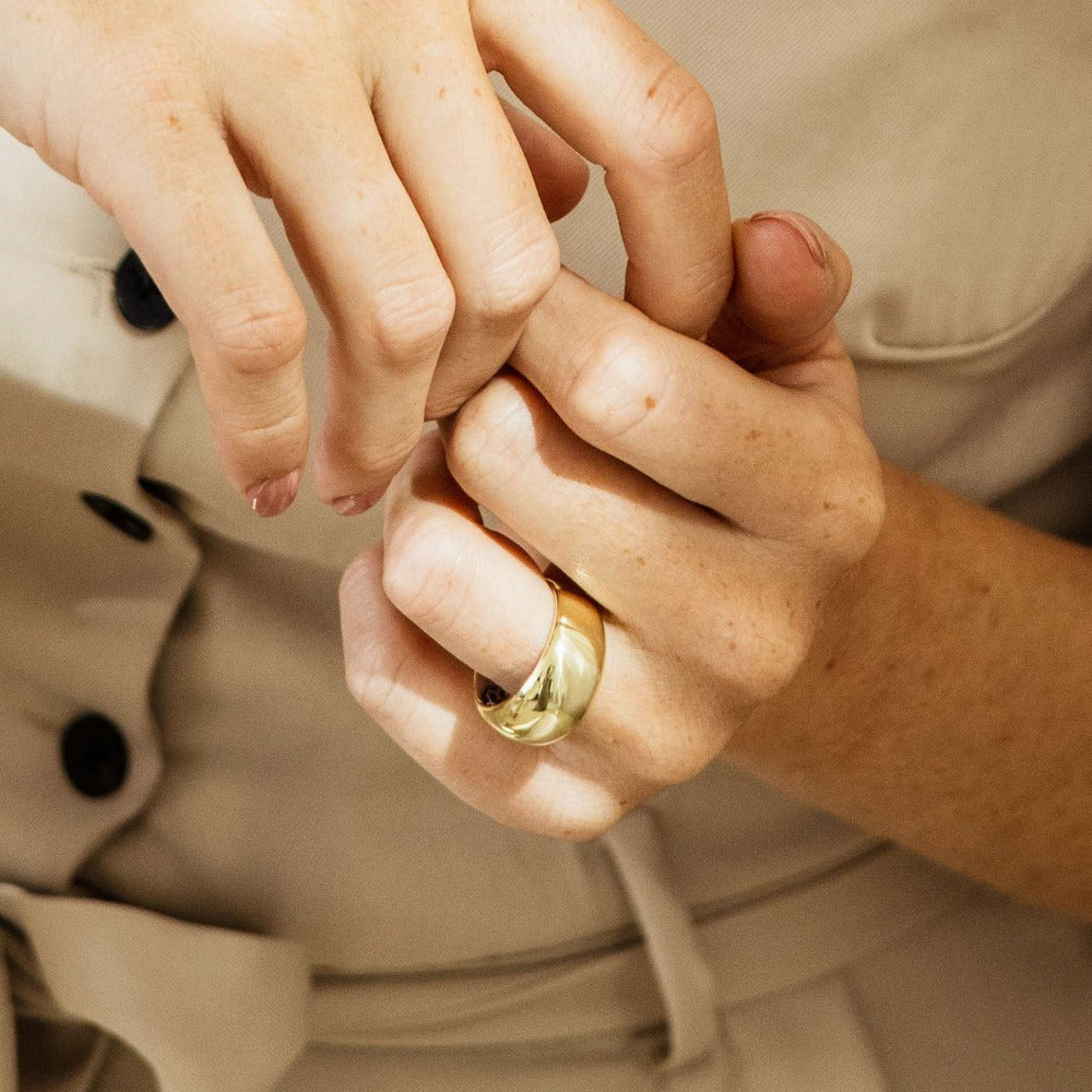 Take The Stage Ring | Silver Gold Plated | Gisser Jewels-3