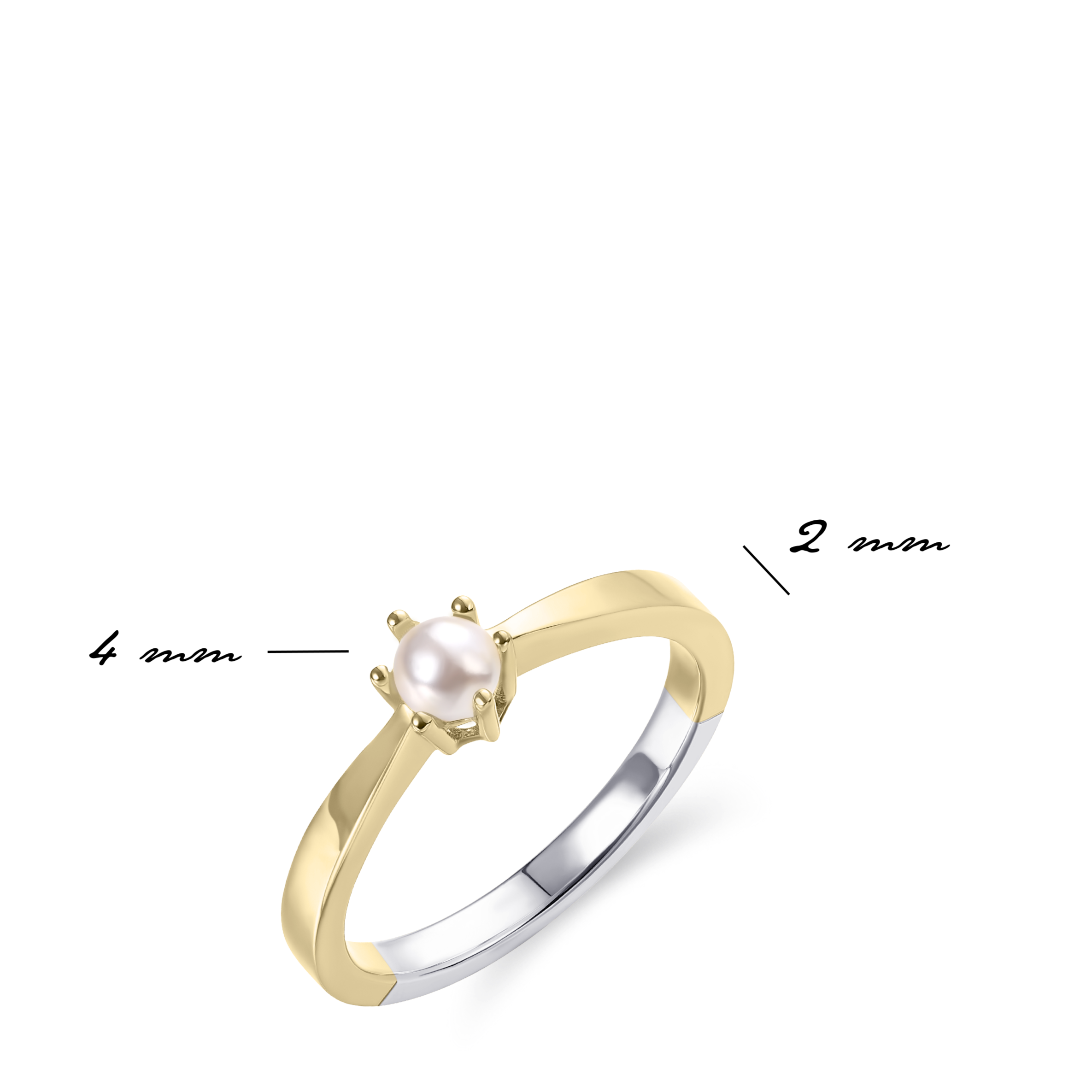 Gisser Jewels Silver Gold Plated It's a Classic Pearl Ring_6