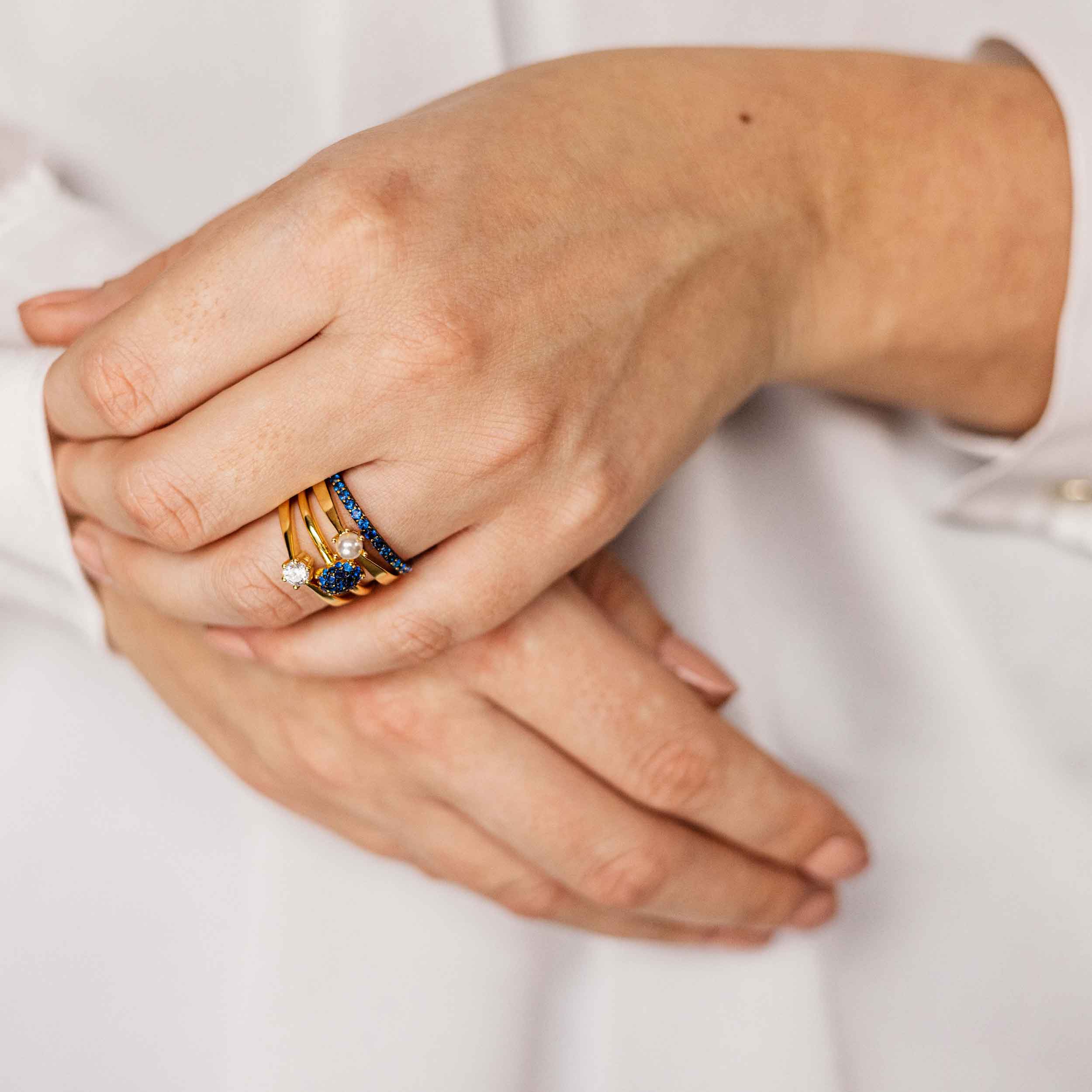 Gisser Jewels Silver Gold Plated It's a Classic Ring