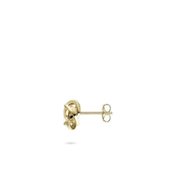 Gisser Jewels 14k Gold Plated Knot Stud Earrings