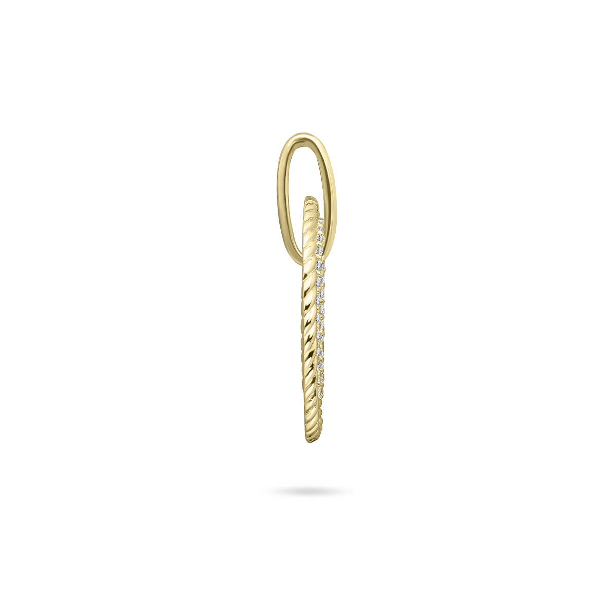 Gisser Jewels 14k Gold Plated Triple Surface Pendant