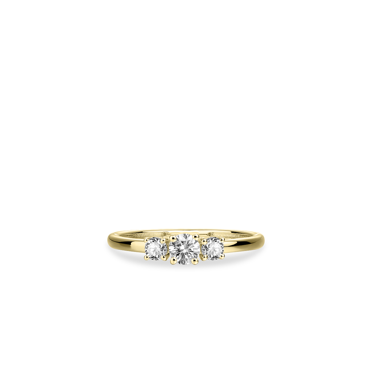 Gisser Jewels 14k Gold Plated Triple Brilliant Ring-4