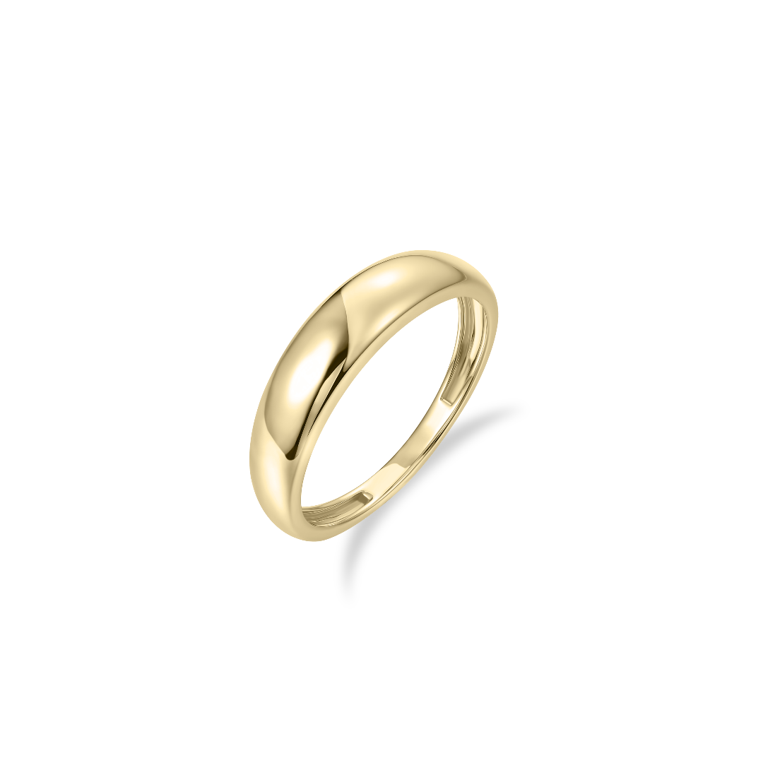 Gisser Jewels 14k Gold Plated Dome Ring